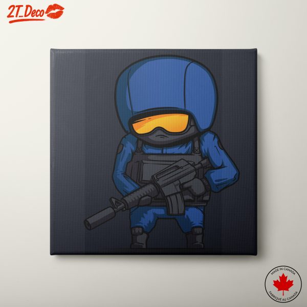Cartoon Military Character Art