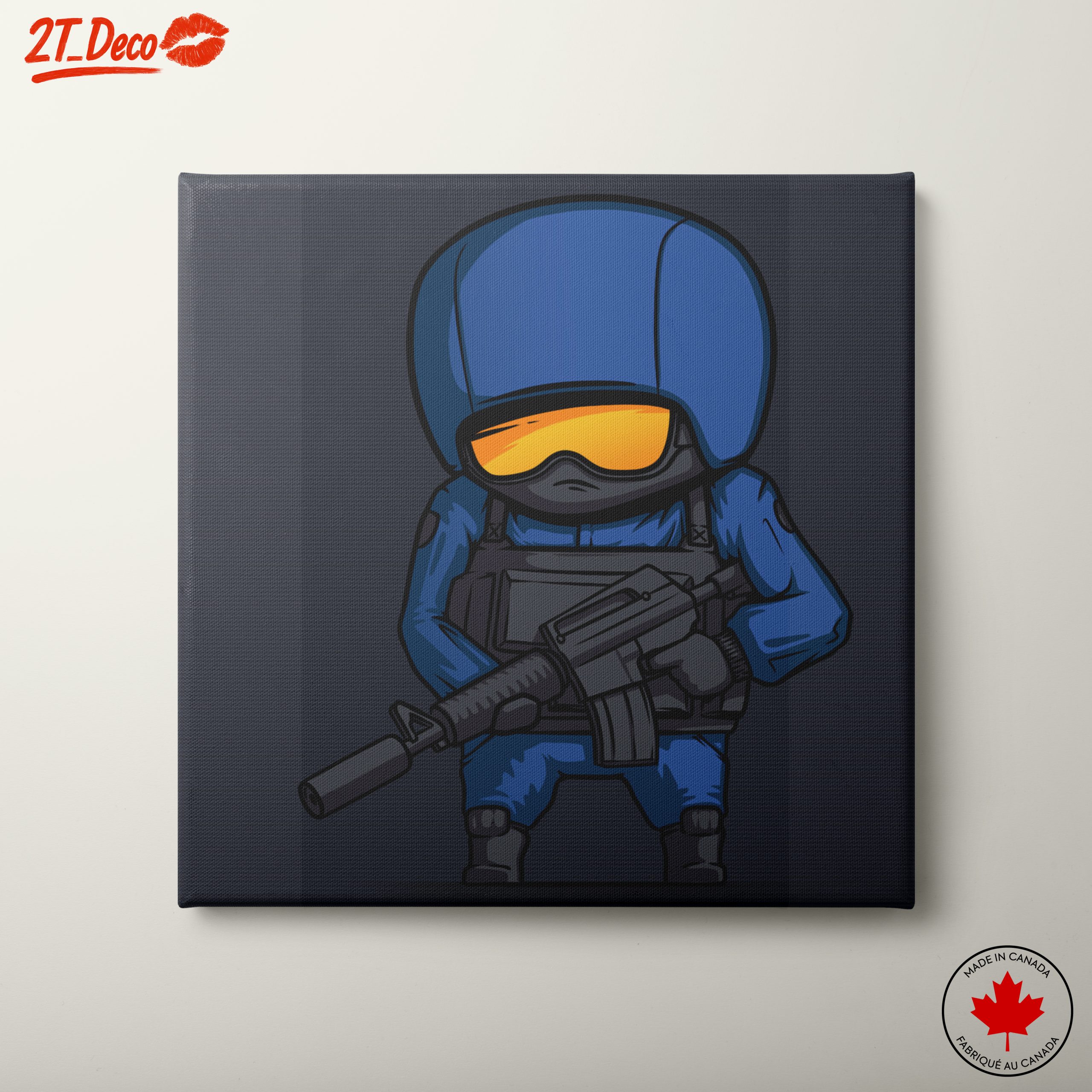Cartoon Military Character Art