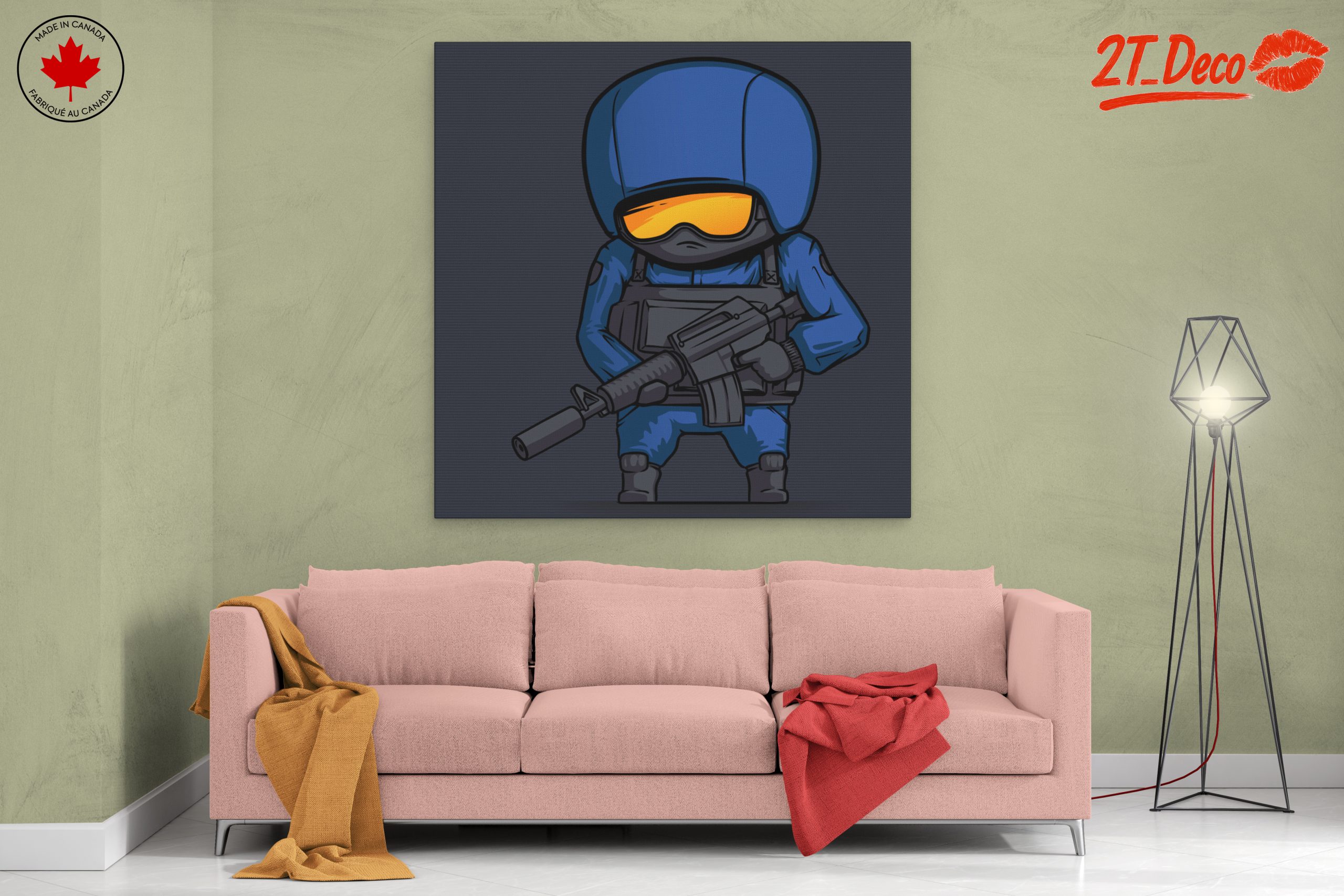 Cartoon Military Character Art - Image 2