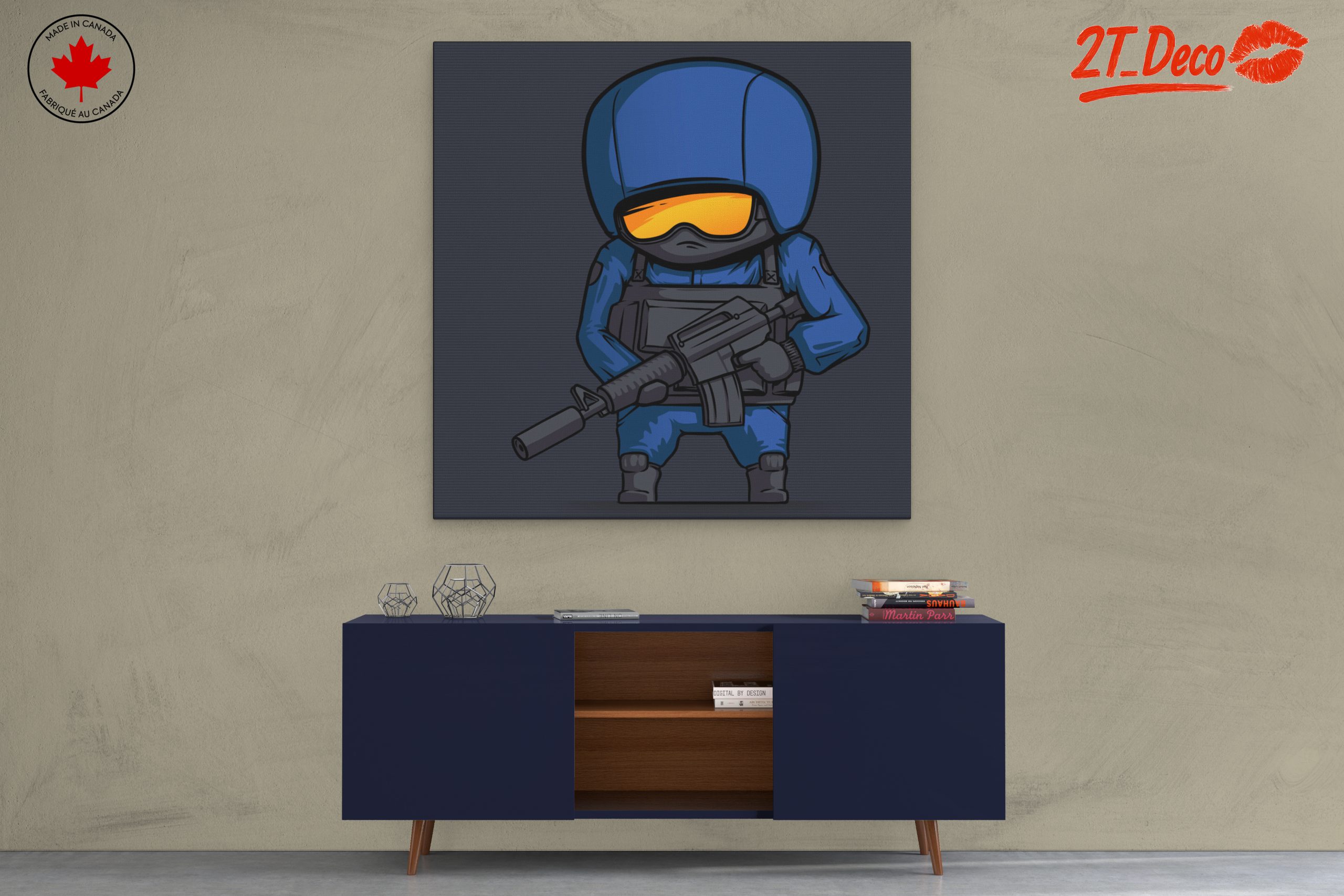 Cartoon Military Character Art - Image 3