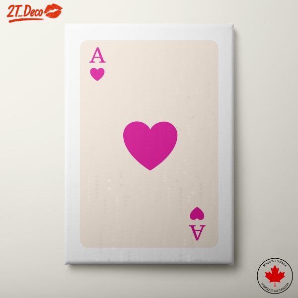 Ace of Hearts Playing Card Design 2