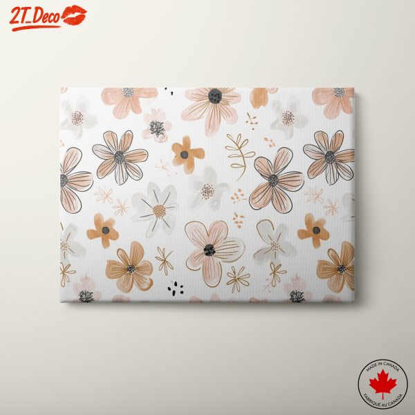 Stylish Floral Pattern Art for Modern Spaces
