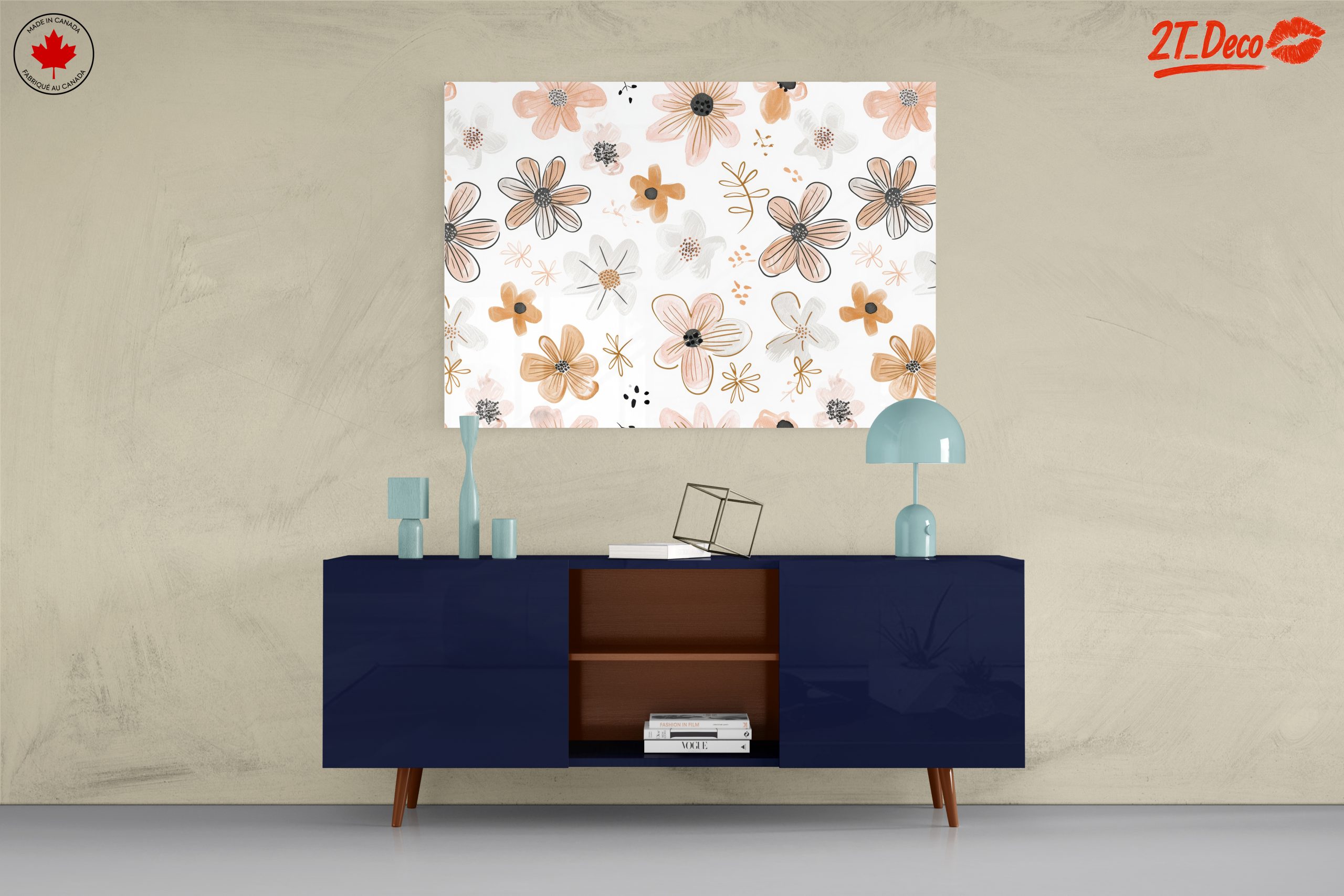 Stylish Floral Pattern Art for Modern Spaces - Image 8