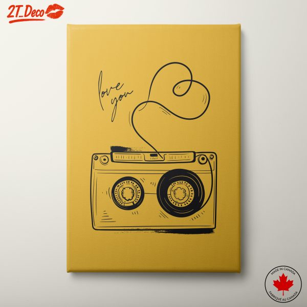 Vintage Cassette Love You Art