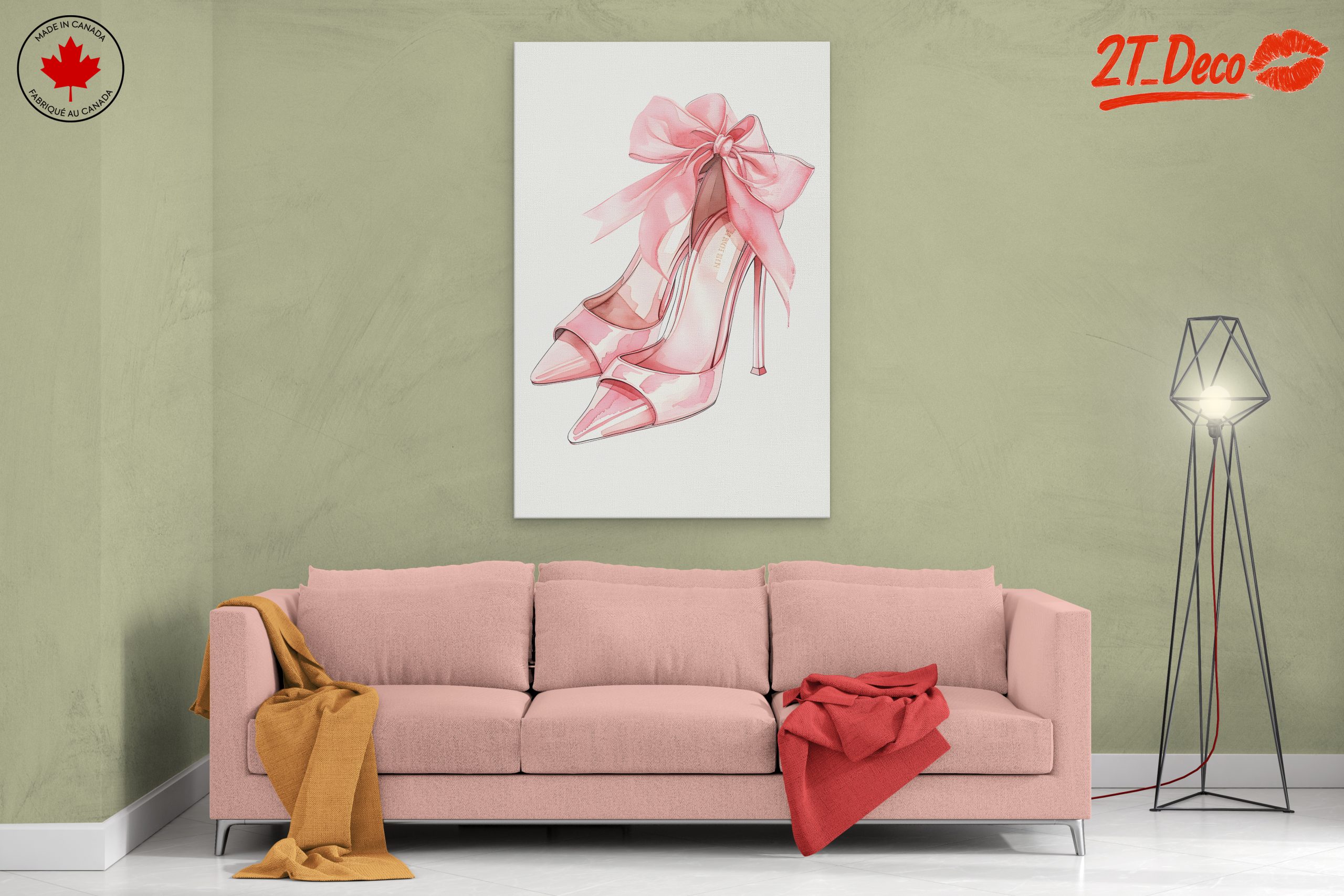 Elegant Fashion Footwear with Pink Bow - Image 2