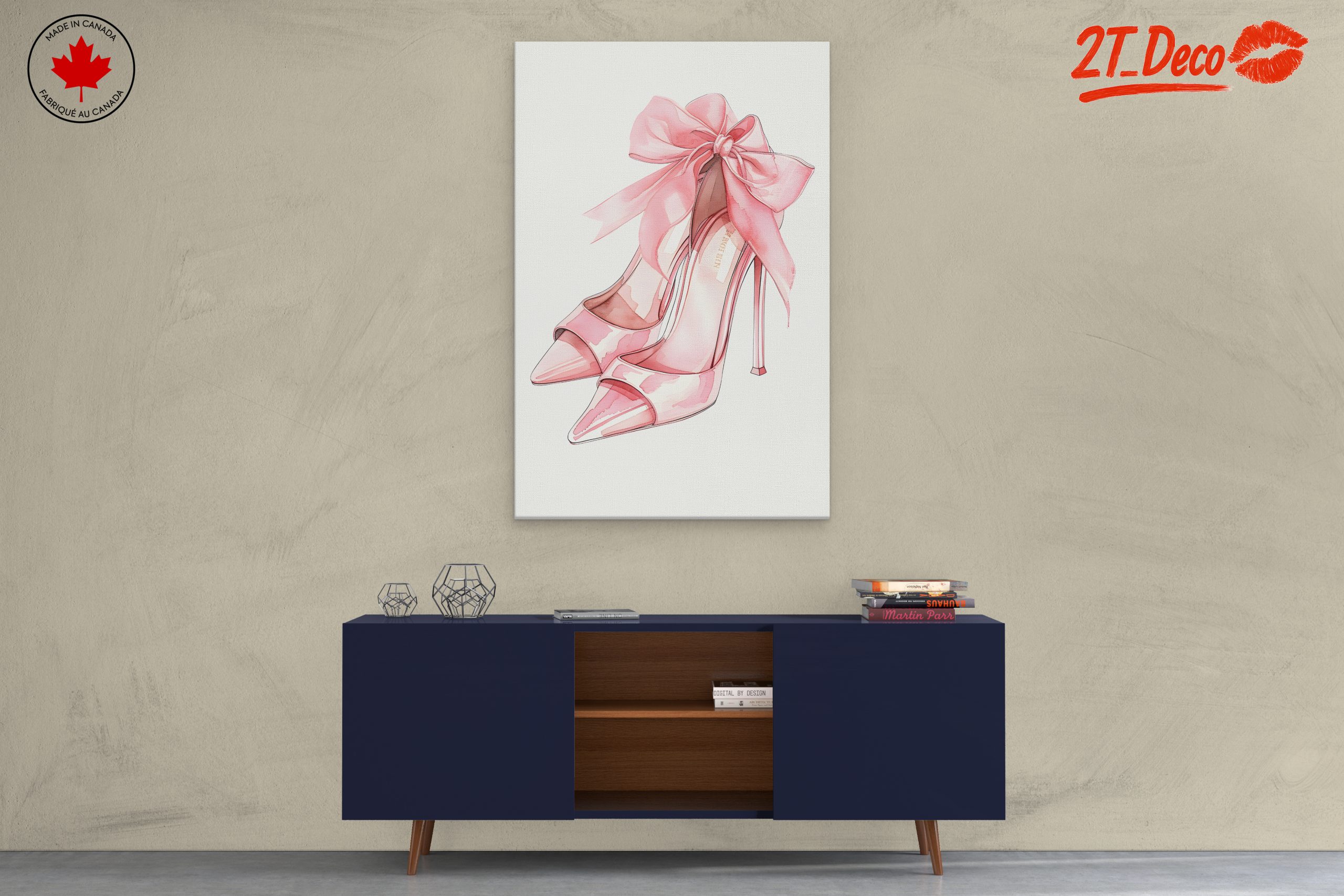 Elegant Fashion Footwear with Pink Bow - Image 3