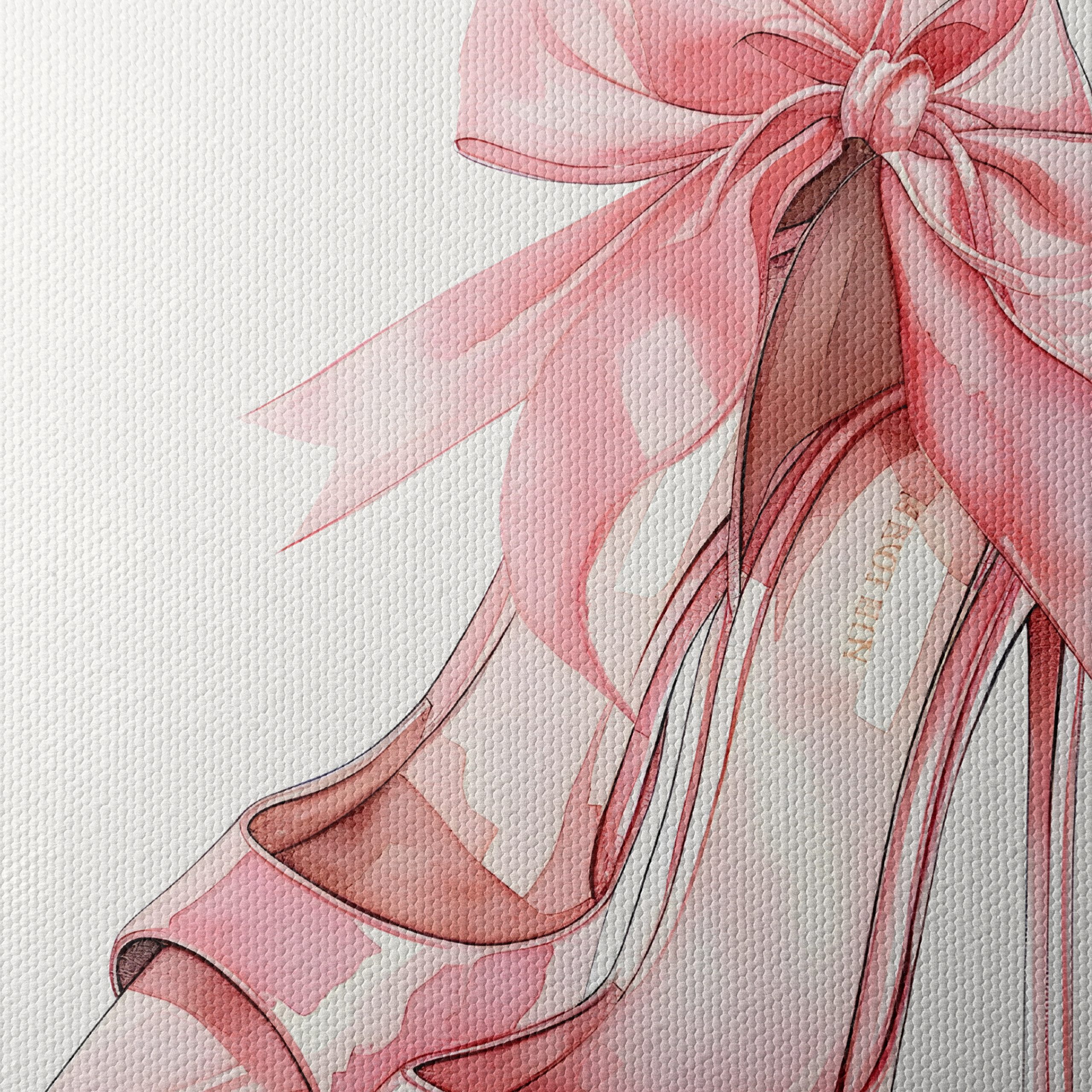 Elegant Fashion Footwear with Pink Bow - Image 4