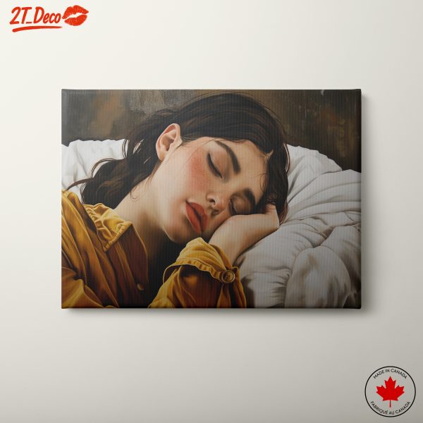 Serene Portrait of a Sleeping Young Woman