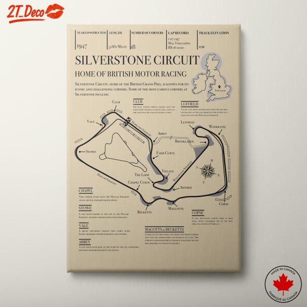 Silverstone Circuit Map: Home of British Motor Racing