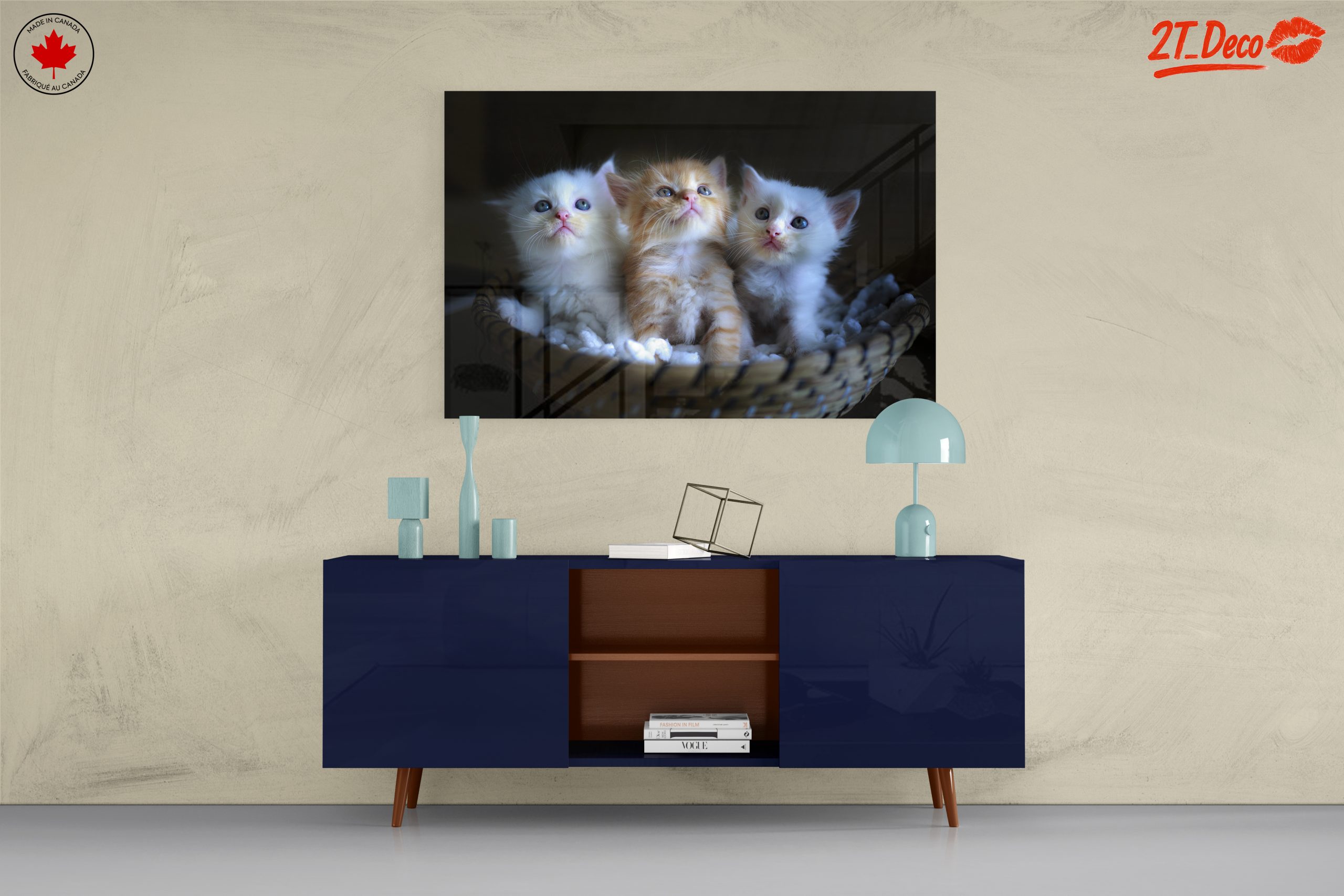 Adorable Kittens in a Basket Wall Art - Image 8
