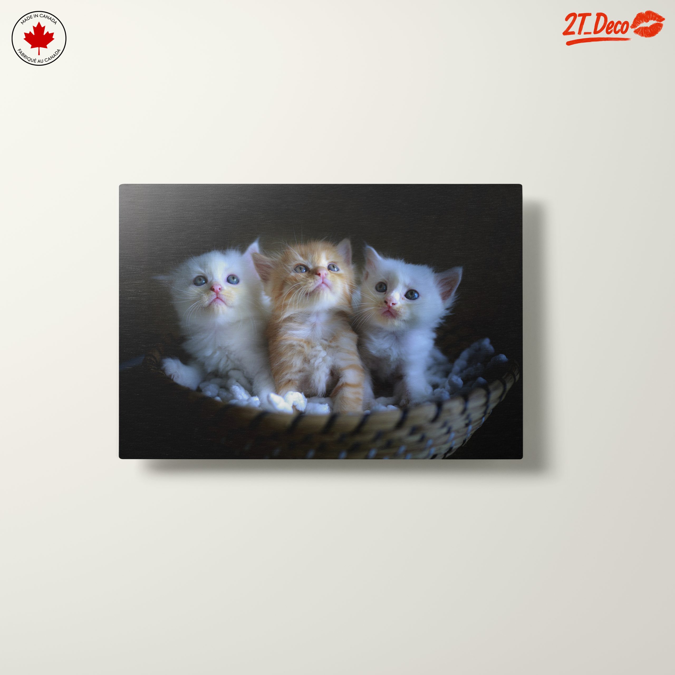 Adorable Kittens in a Basket Wall Art - Image 10