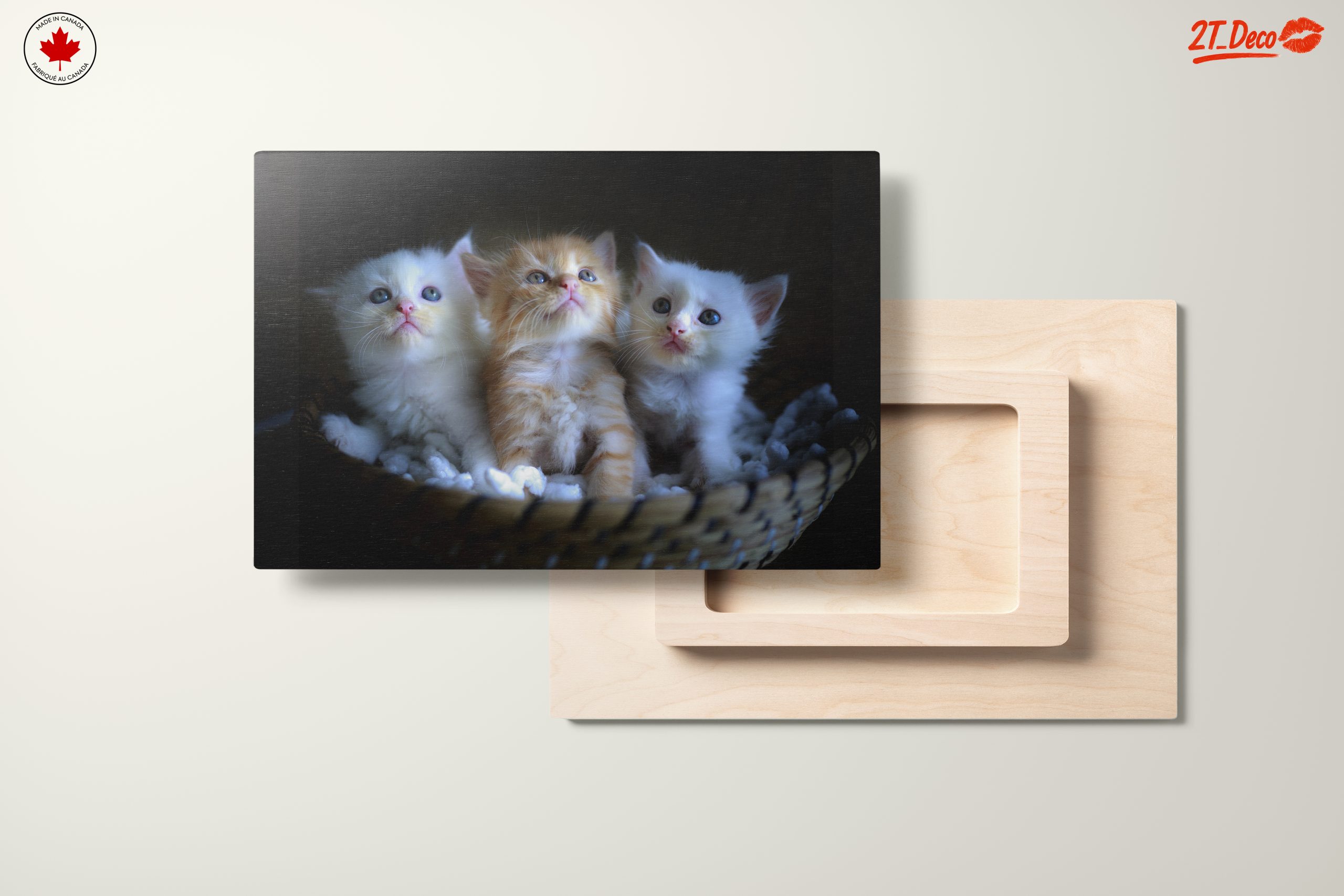 Adorable Kittens in a Basket Wall Art - Image 11
