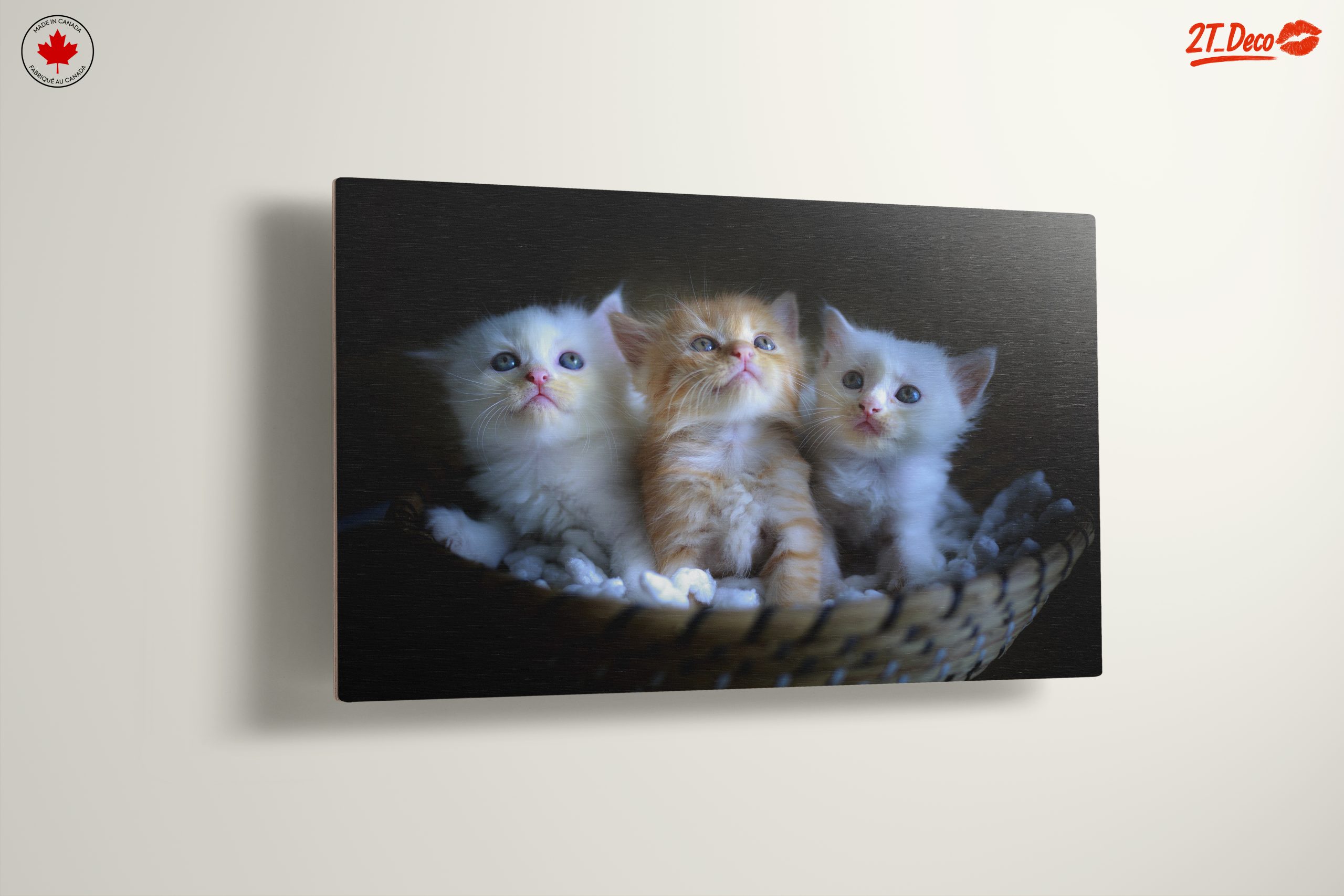 Adorable Kittens in a Basket Wall Art - Image 13