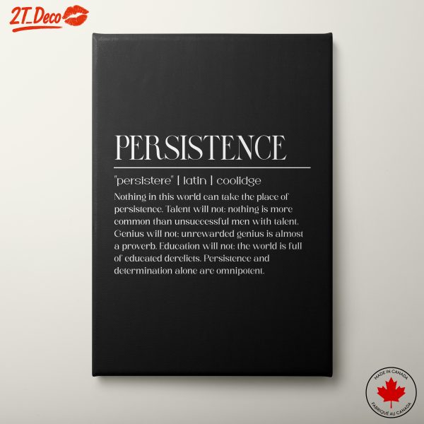 Persistence Inspirational Quote Art