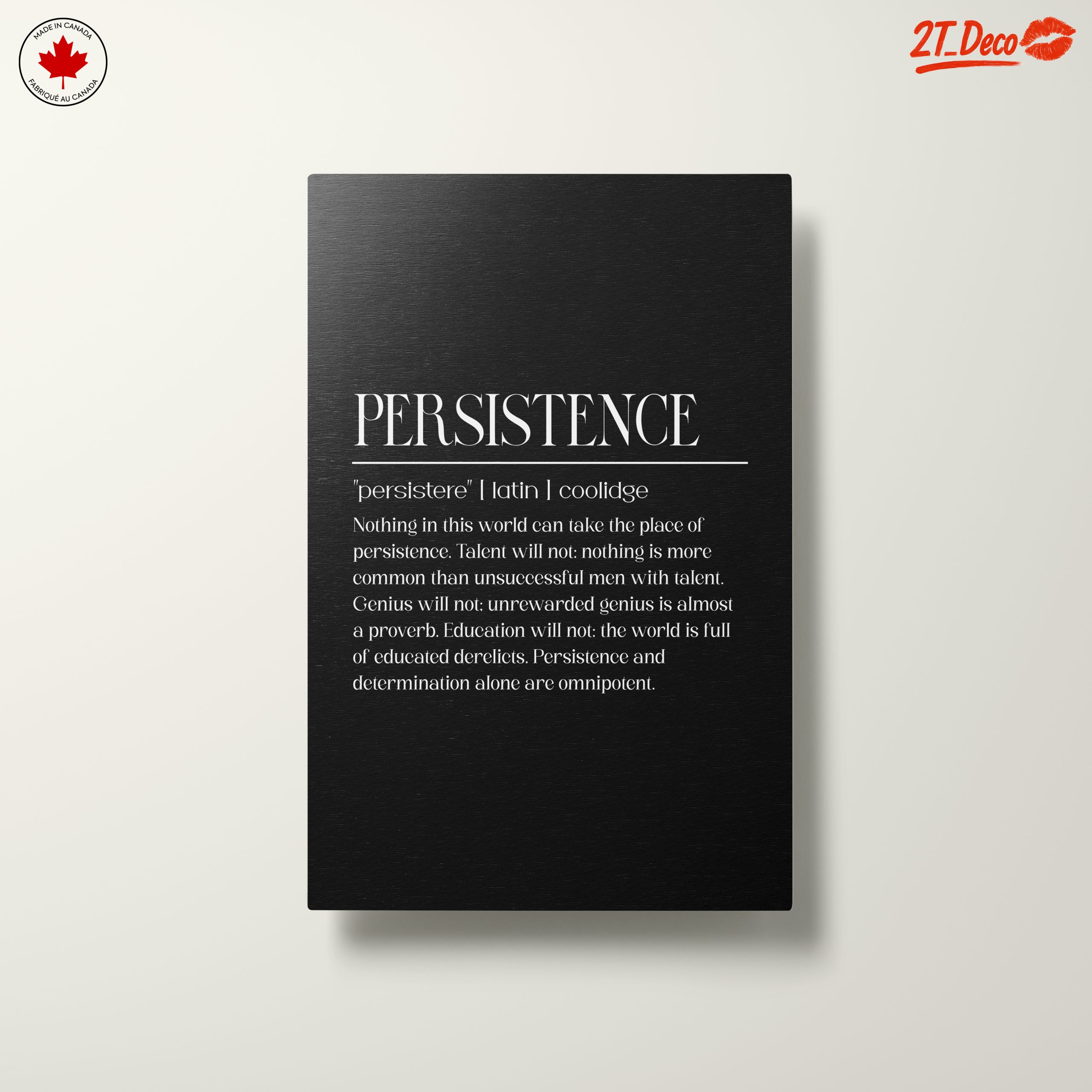 Persistence Inspirational Quote Art - Image 10