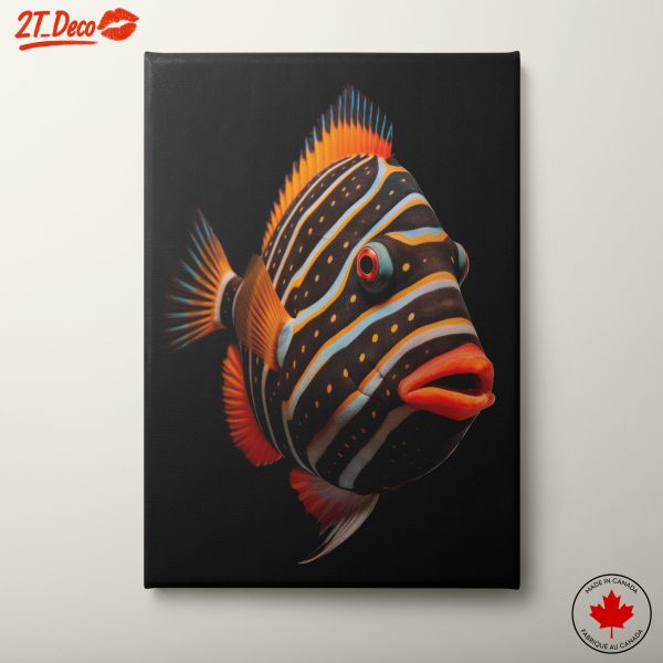 Vibrant Fish Illustration with Bright Colors
