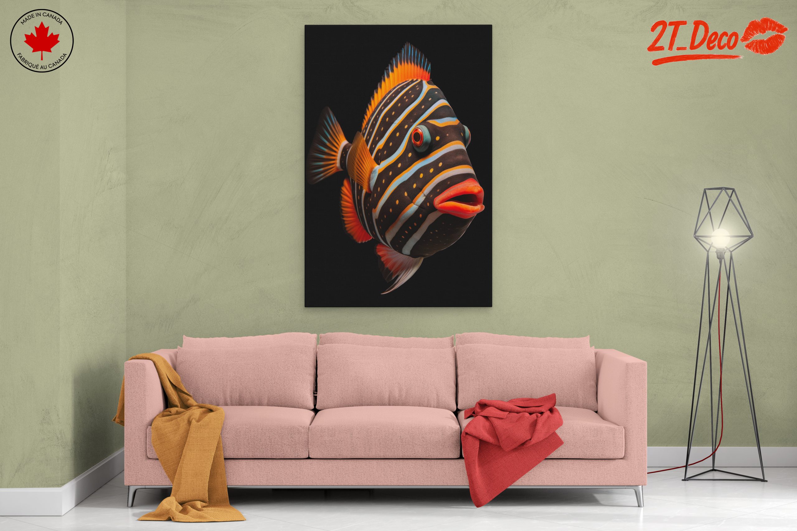 Vibrant Fish Illustration with Bright Colors - Image 2