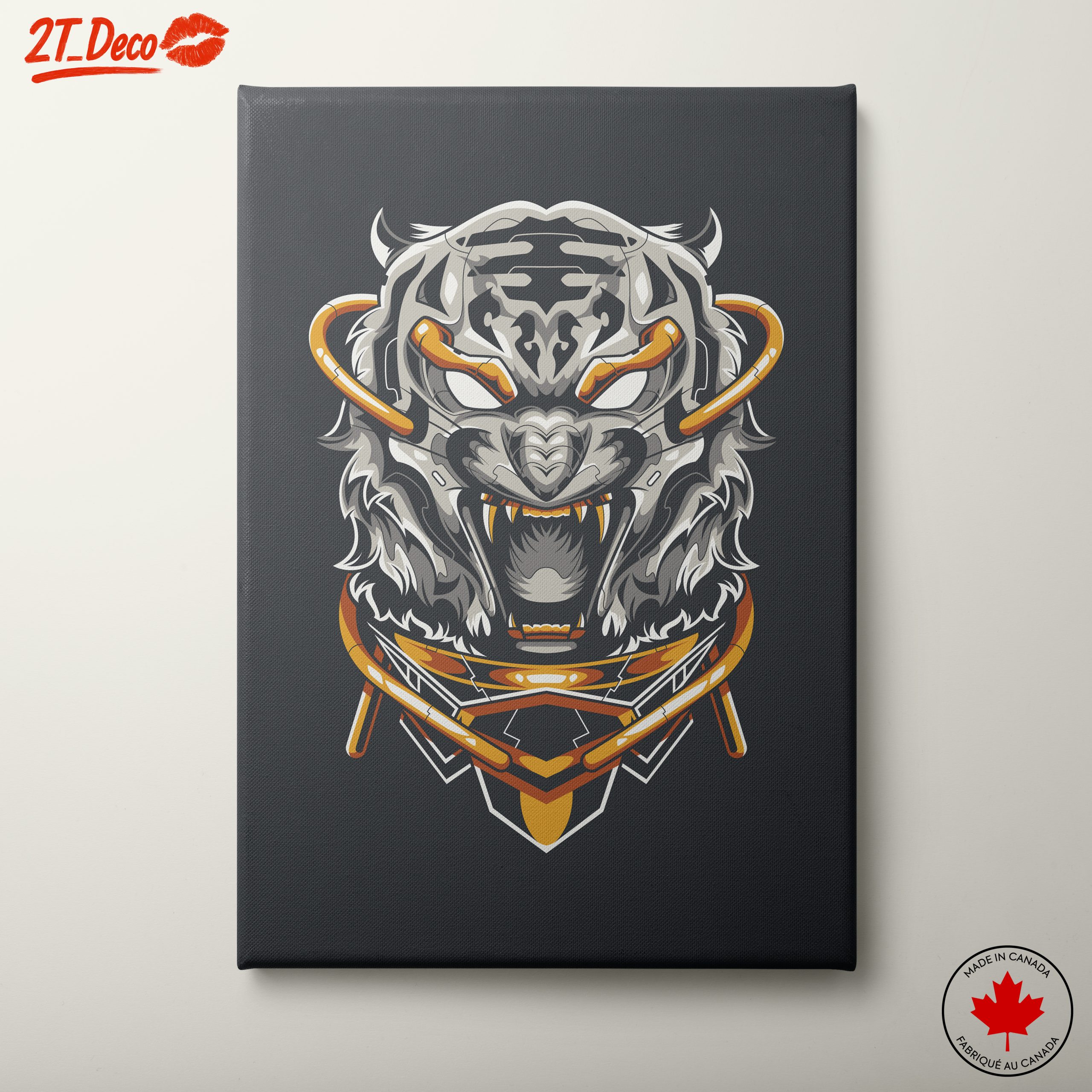 Stylized Tiger Art Design