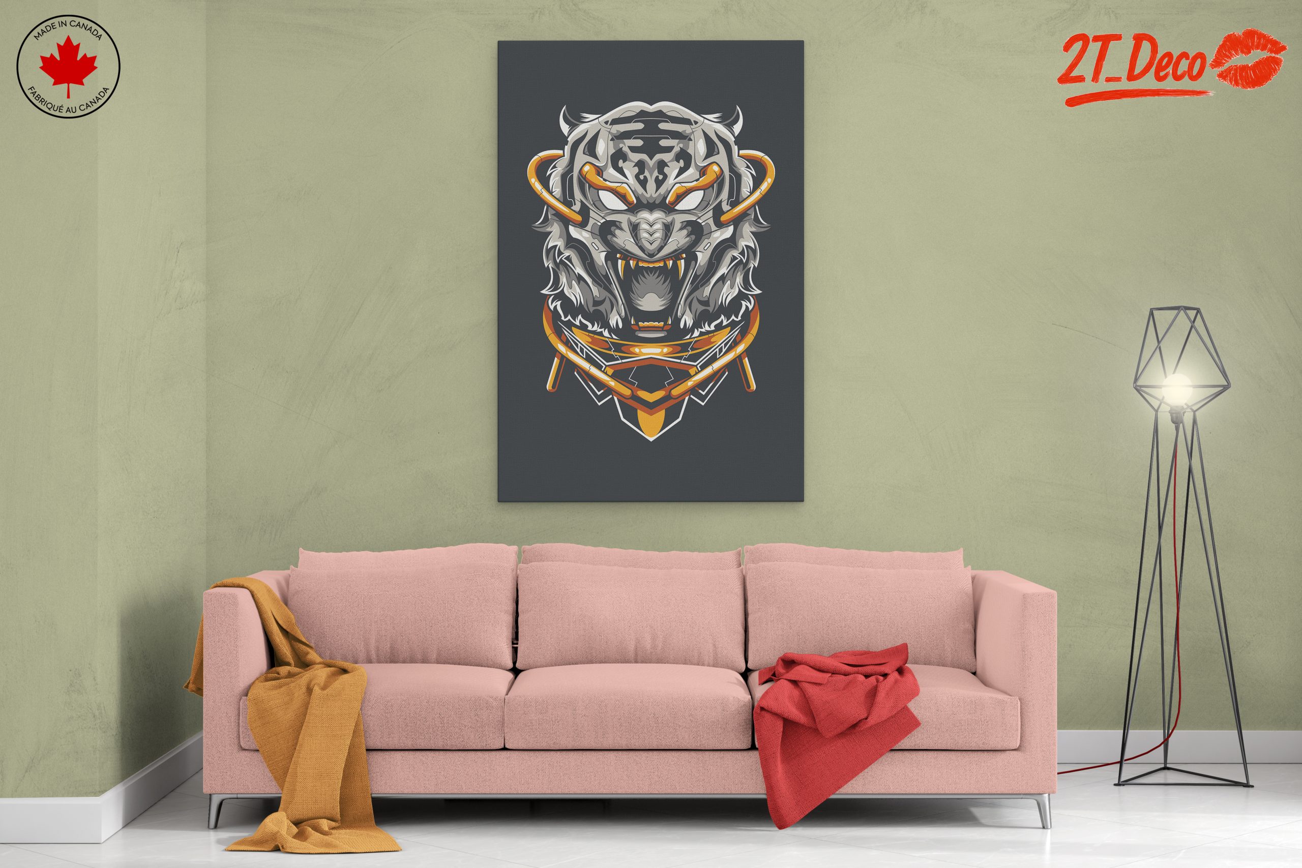Stylized Tiger Art Design - Image 2