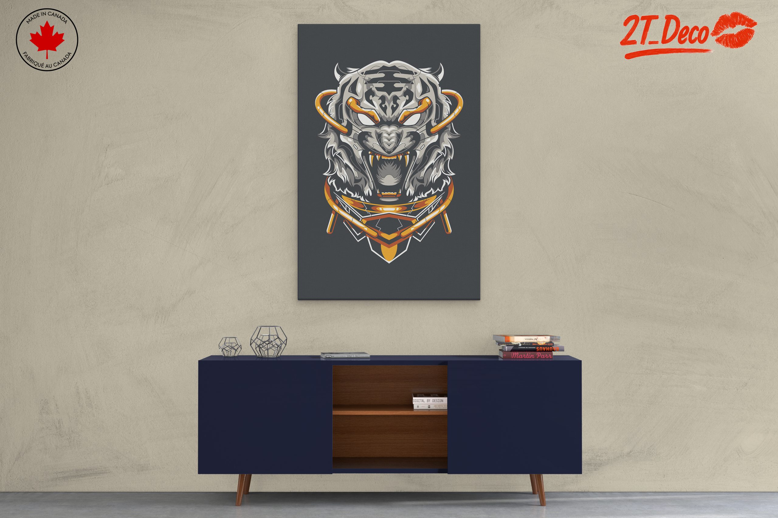 Stylized Tiger Art Design - Image 3