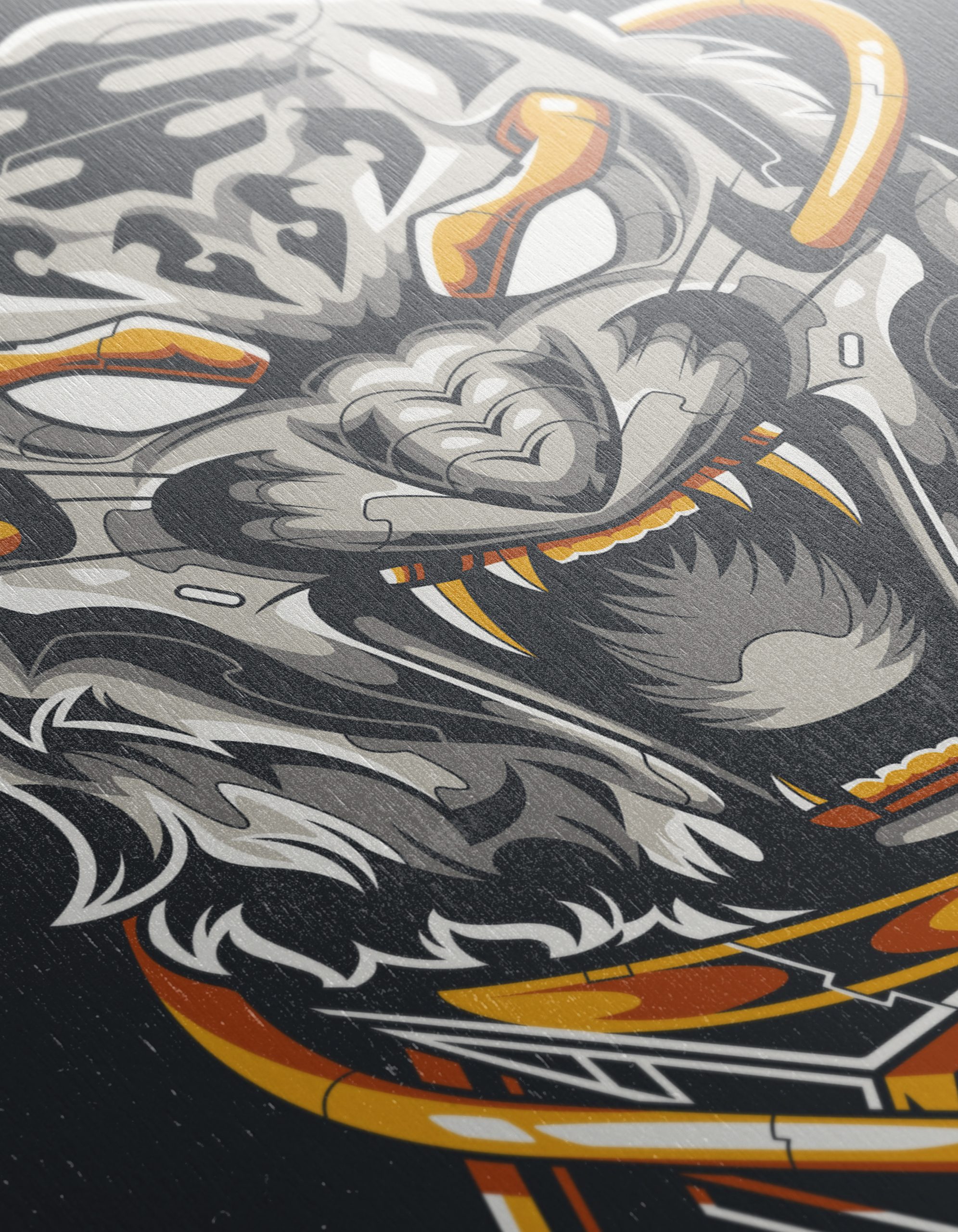 Stylized Tiger Art Design - Image 12