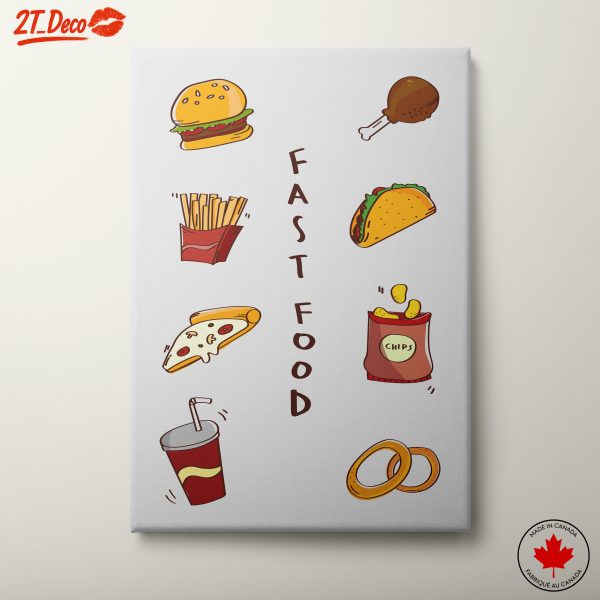 Playful Abstract Fast Food Art