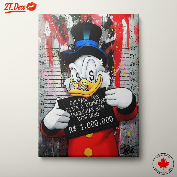 Scrooge McDuck Pop Art Style
