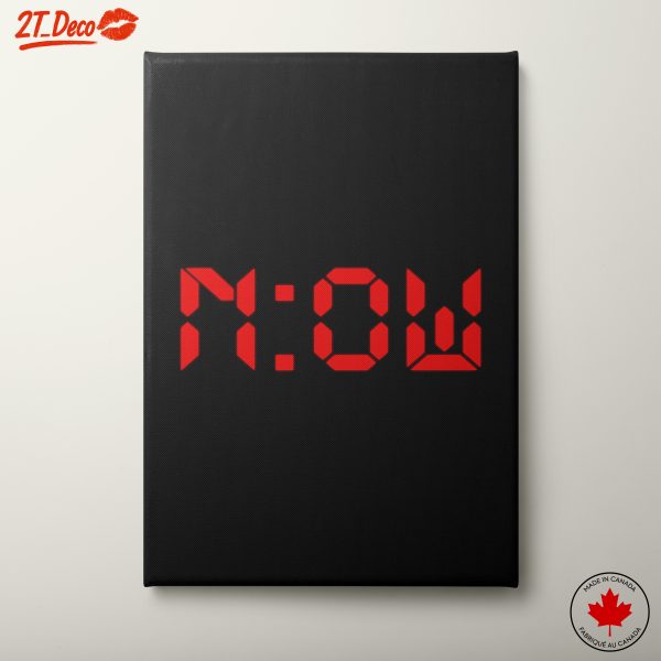 Bold Red Digital Quote Art