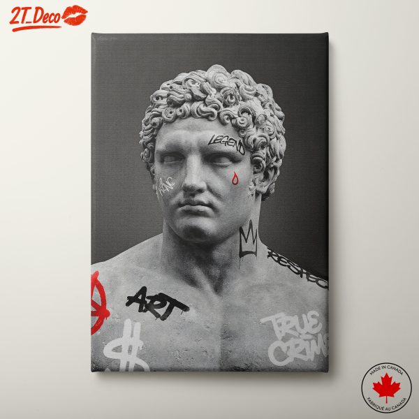 Contemporary Graffiti Artwork of Classical Sculpture