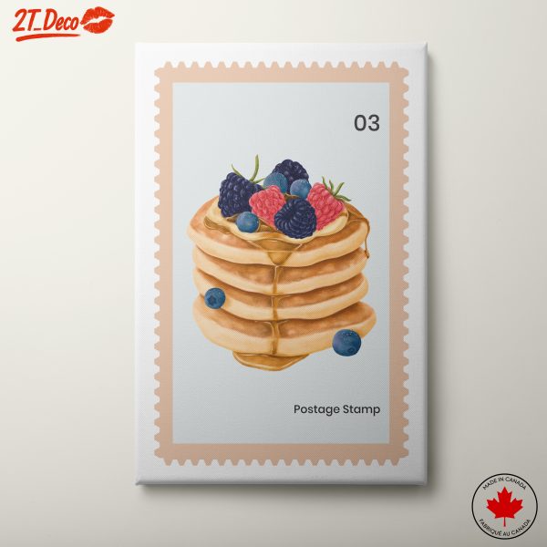 Delicious Abstract Pancake Art with Berries