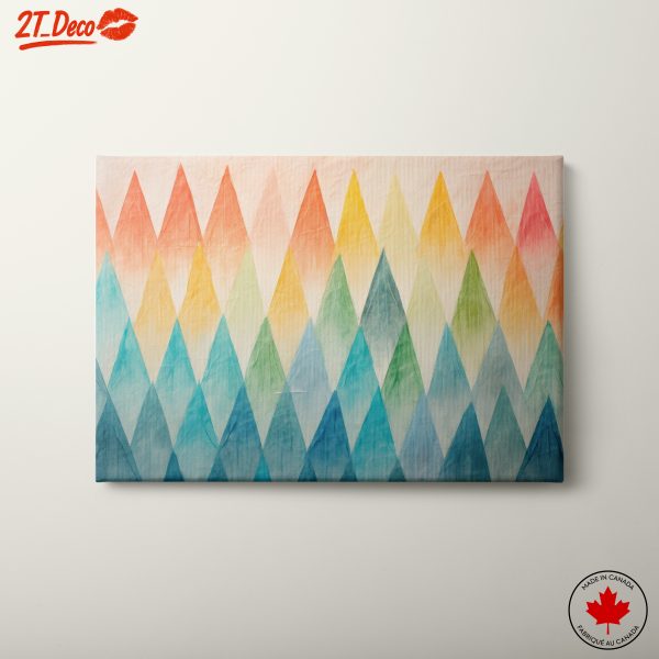 Colorful Abstract Mountain Peaks