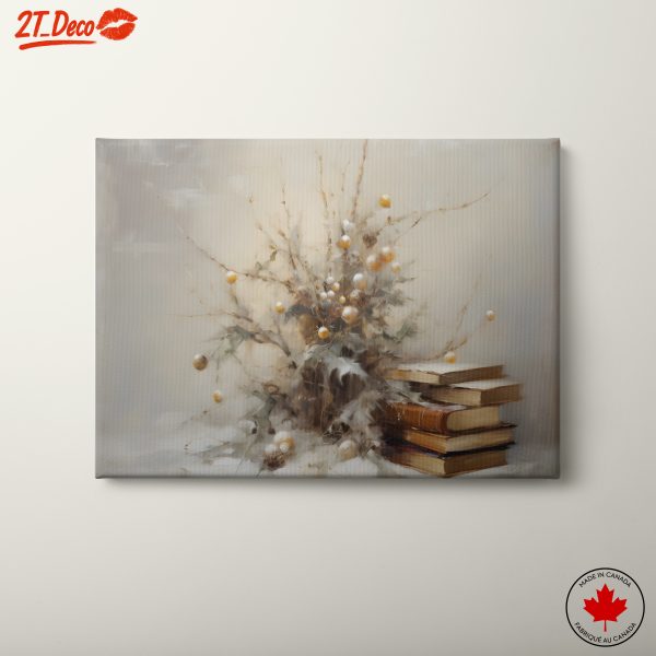 Charming Elegant Floral Arrangement with Books
