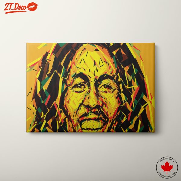 Vibrant Portrait of Bob Marley