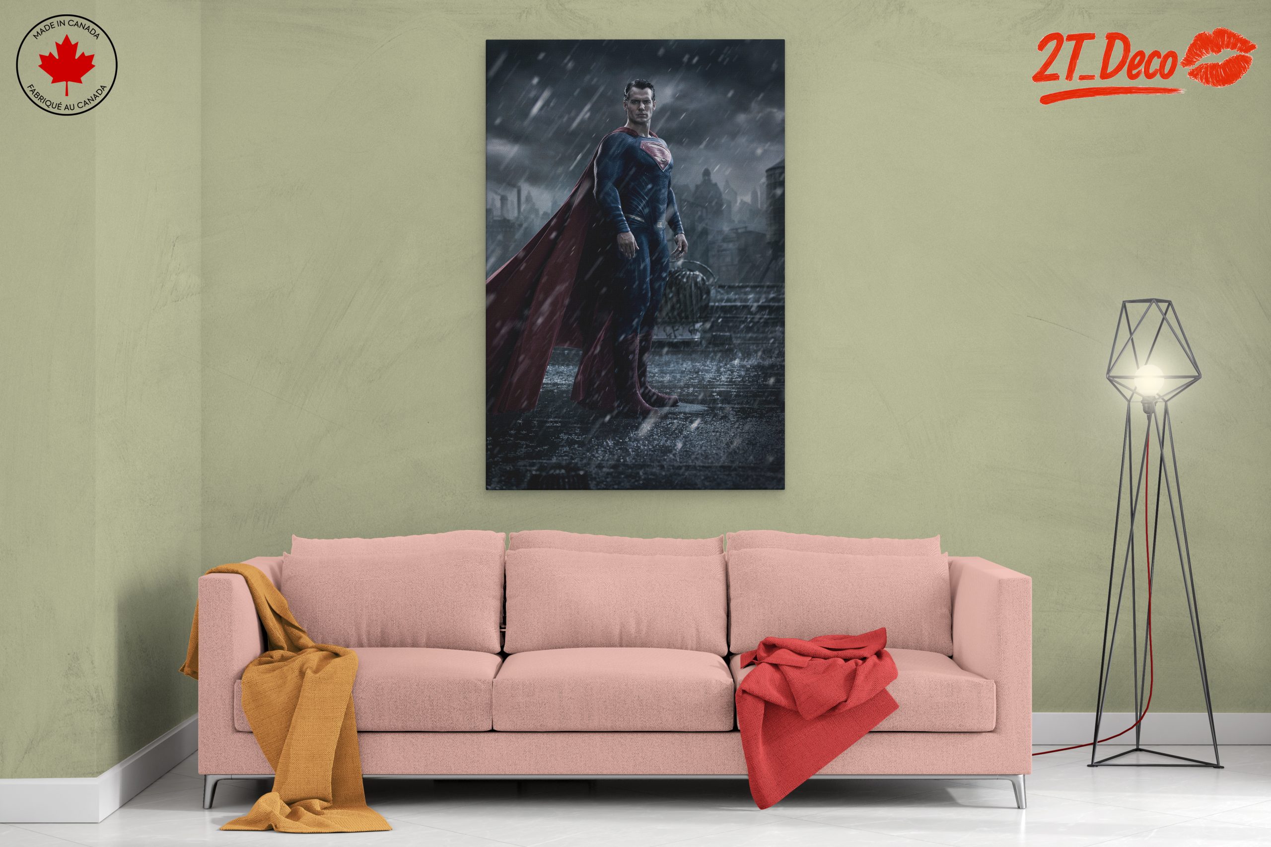 Heroic Superman in Stormy Urban Scene - Image 2