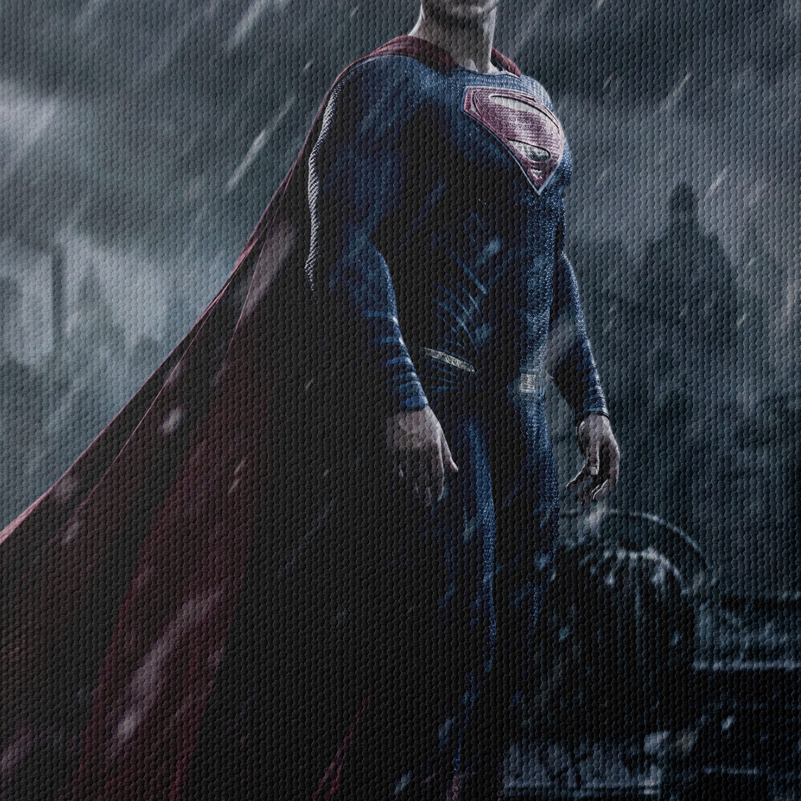 Heroic Superman in Stormy Urban Scene - Image 4