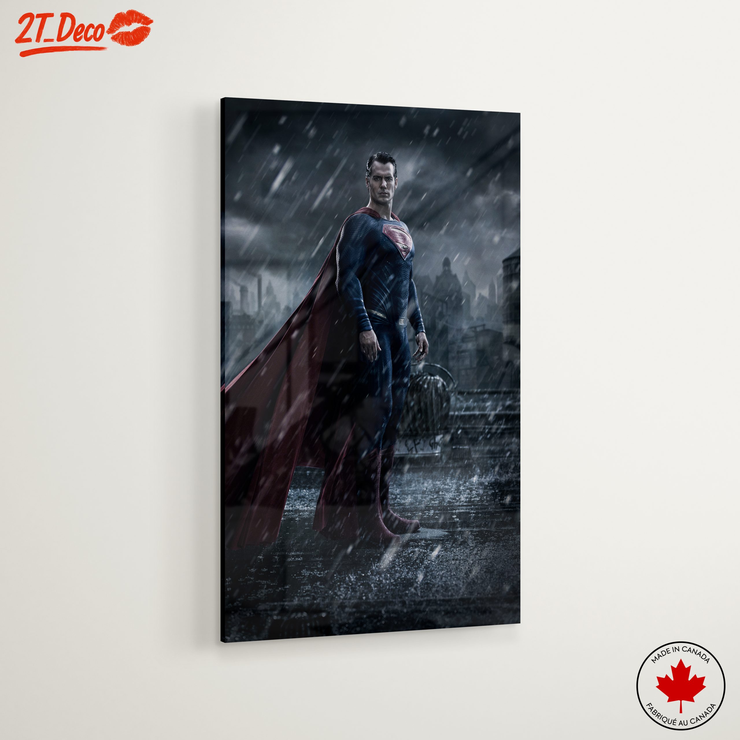Heroic Superman in Stormy Urban Scene - Image 6