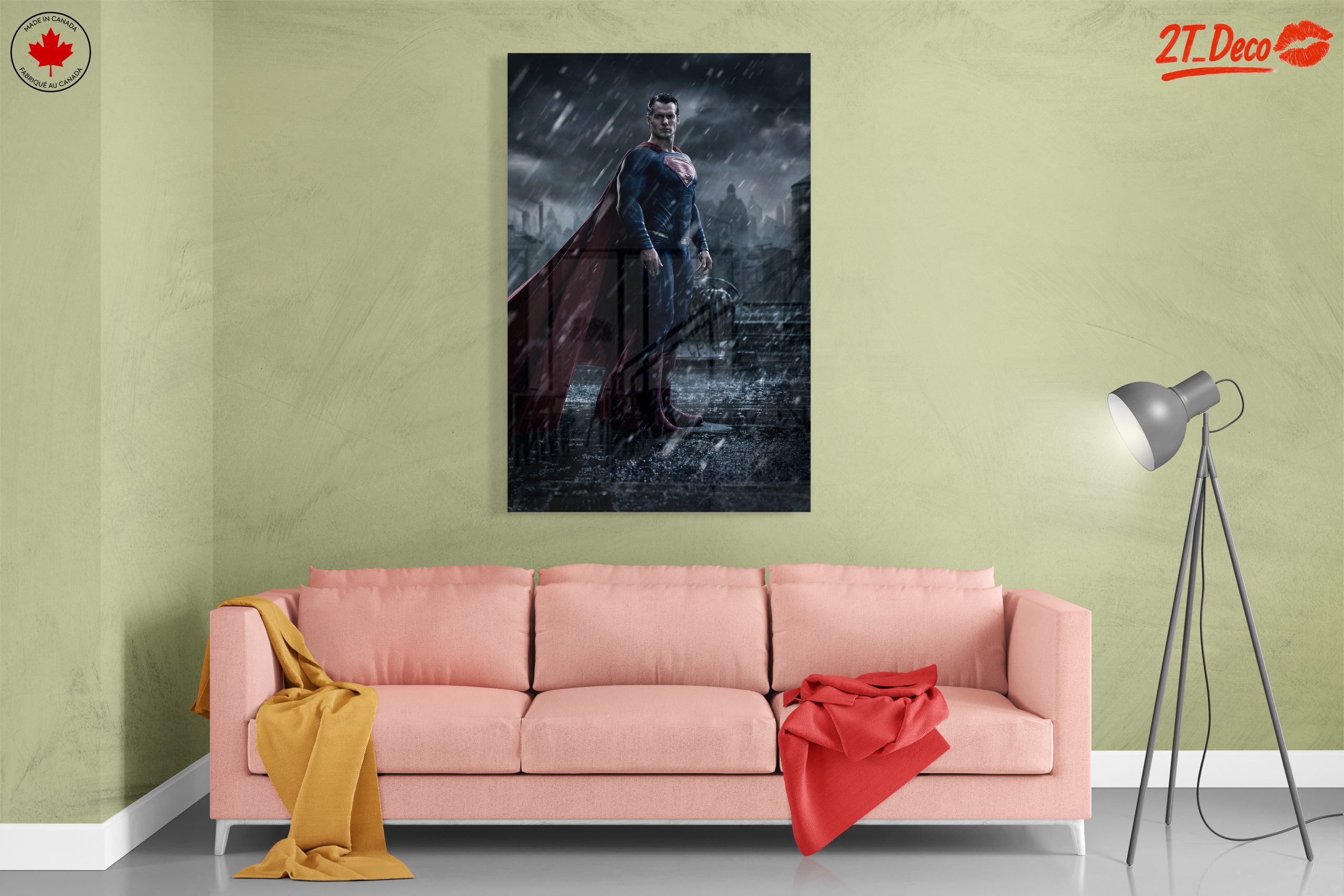Heroic Superman in Stormy Urban Scene - Image 7