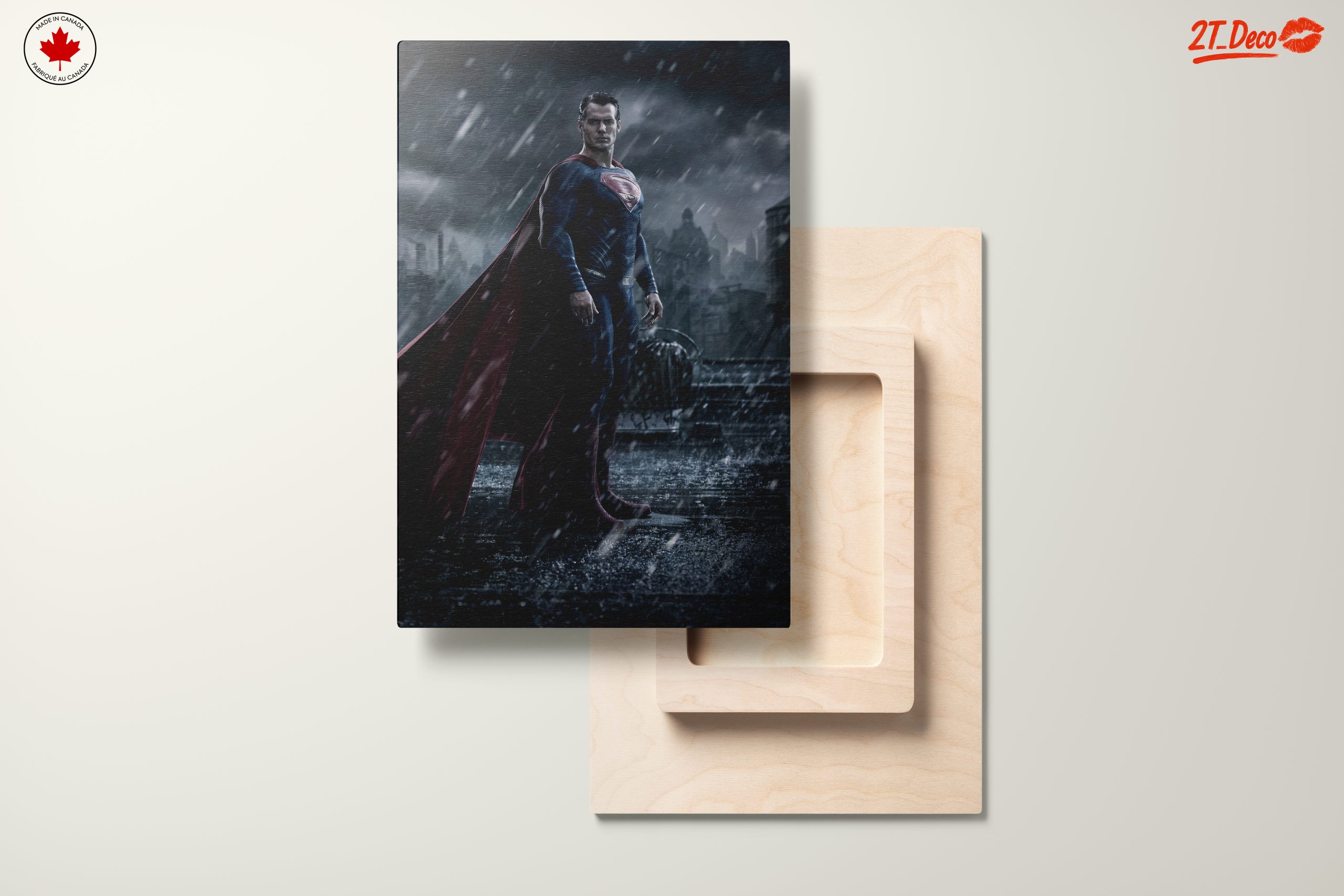Heroic Superman in Stormy Urban Scene - Image 11