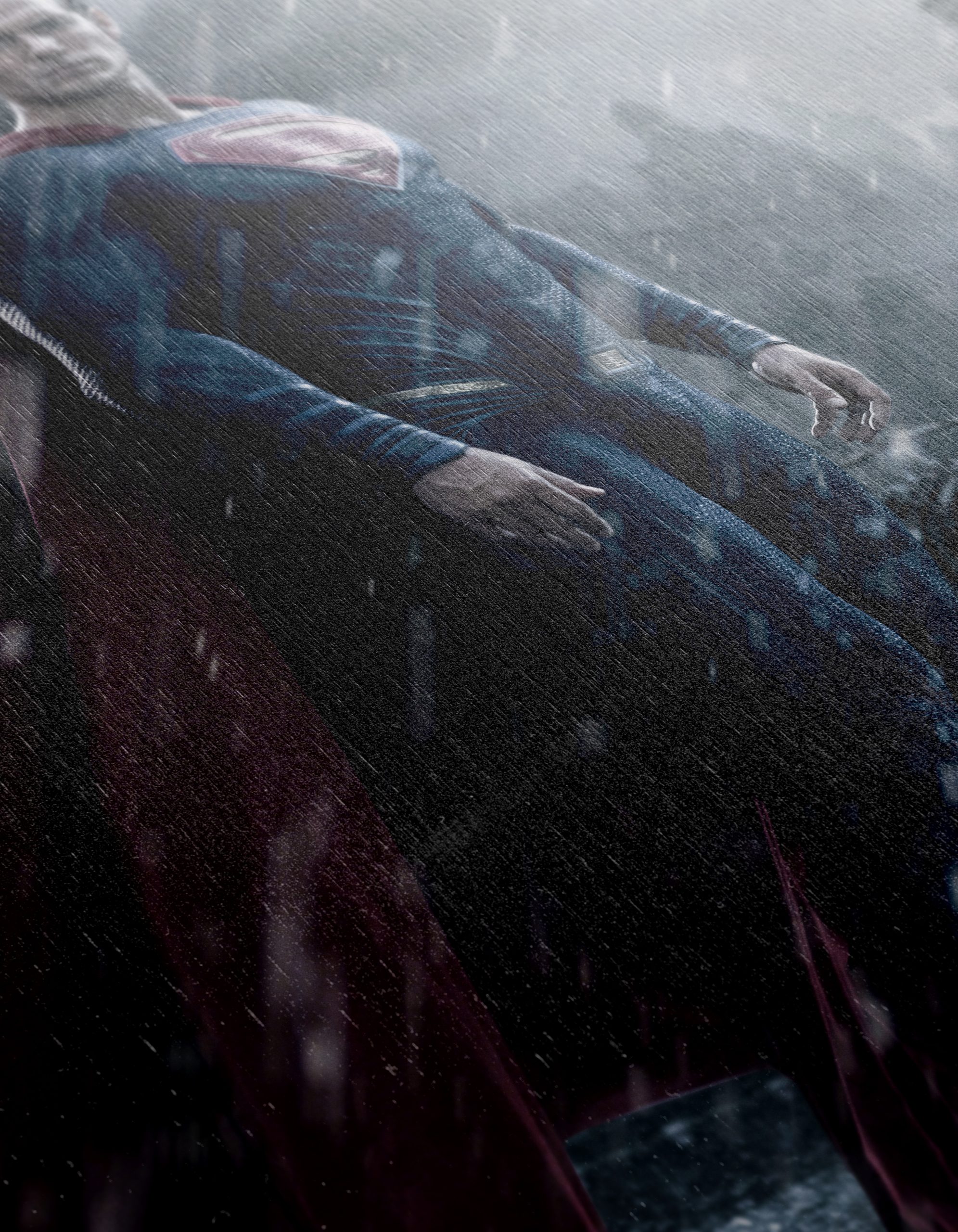 Heroic Superman in Stormy Urban Scene - Image 12
