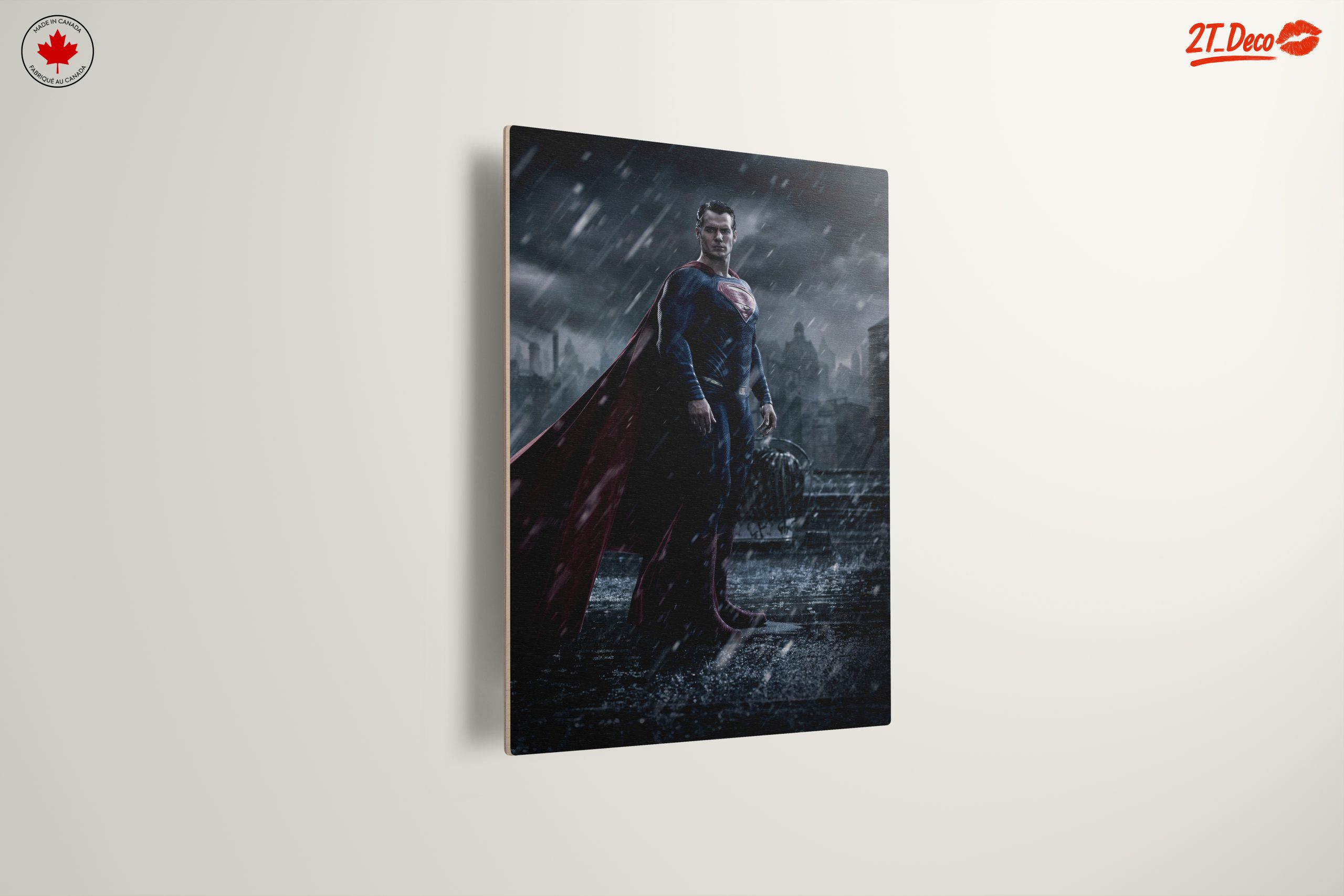 Heroic Superman in Stormy Urban Scene - Image 13