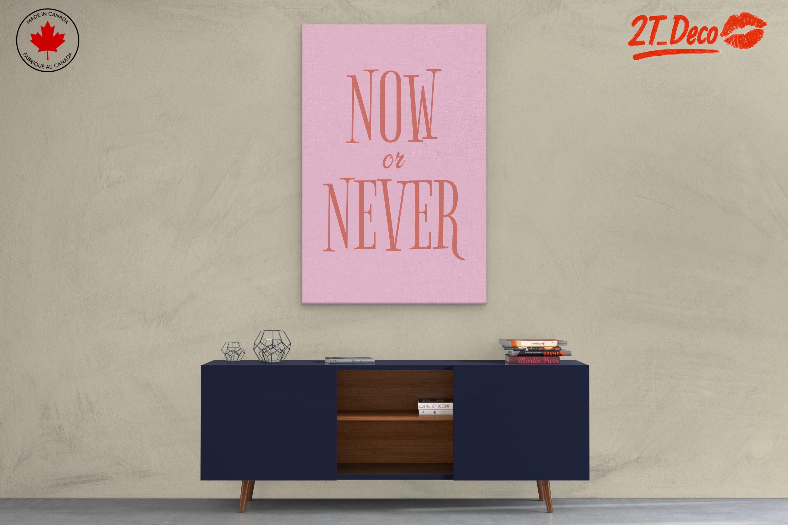 Now or Never Inspirational Quote Art - Image 3