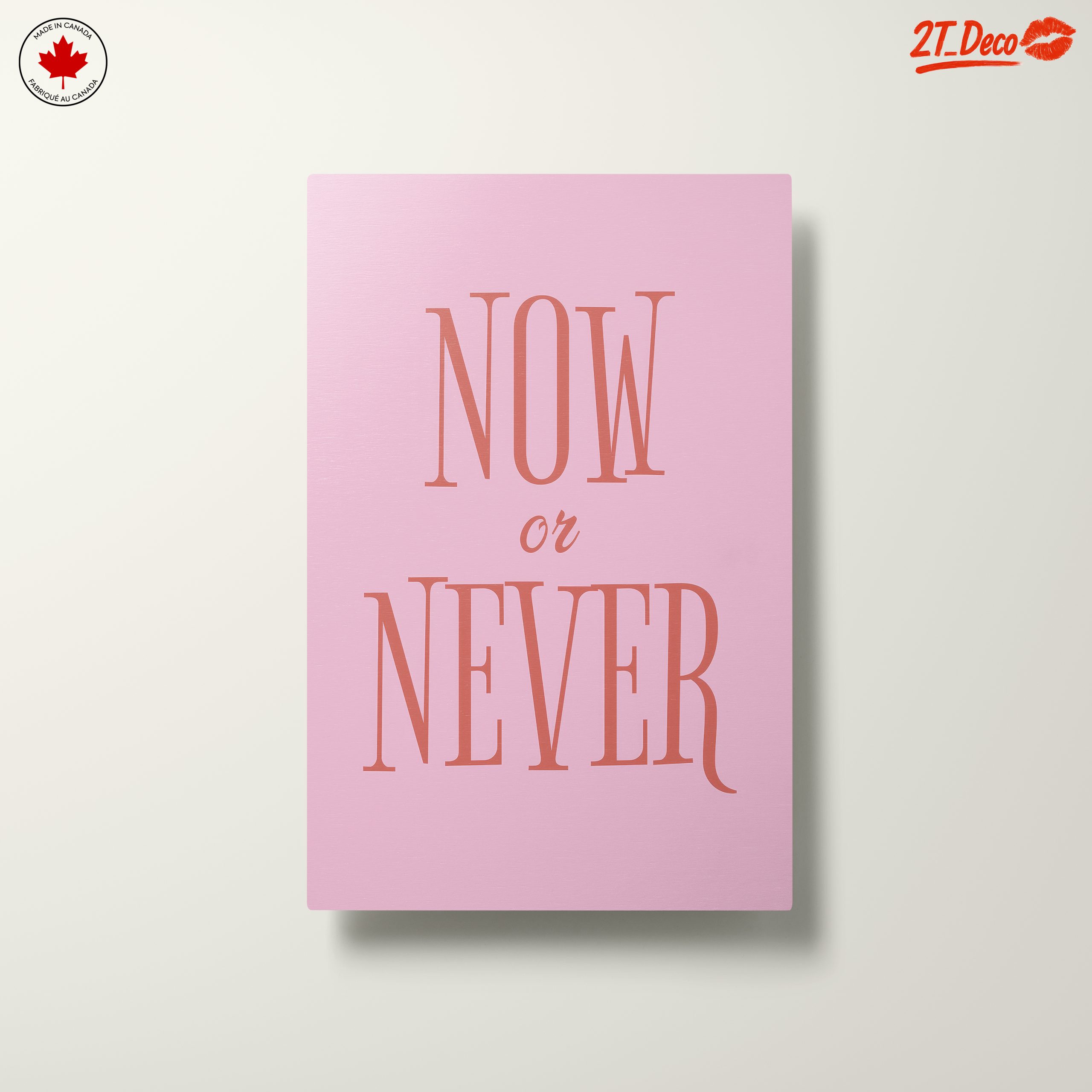 Now or Never Inspirational Quote Art - Image 10
