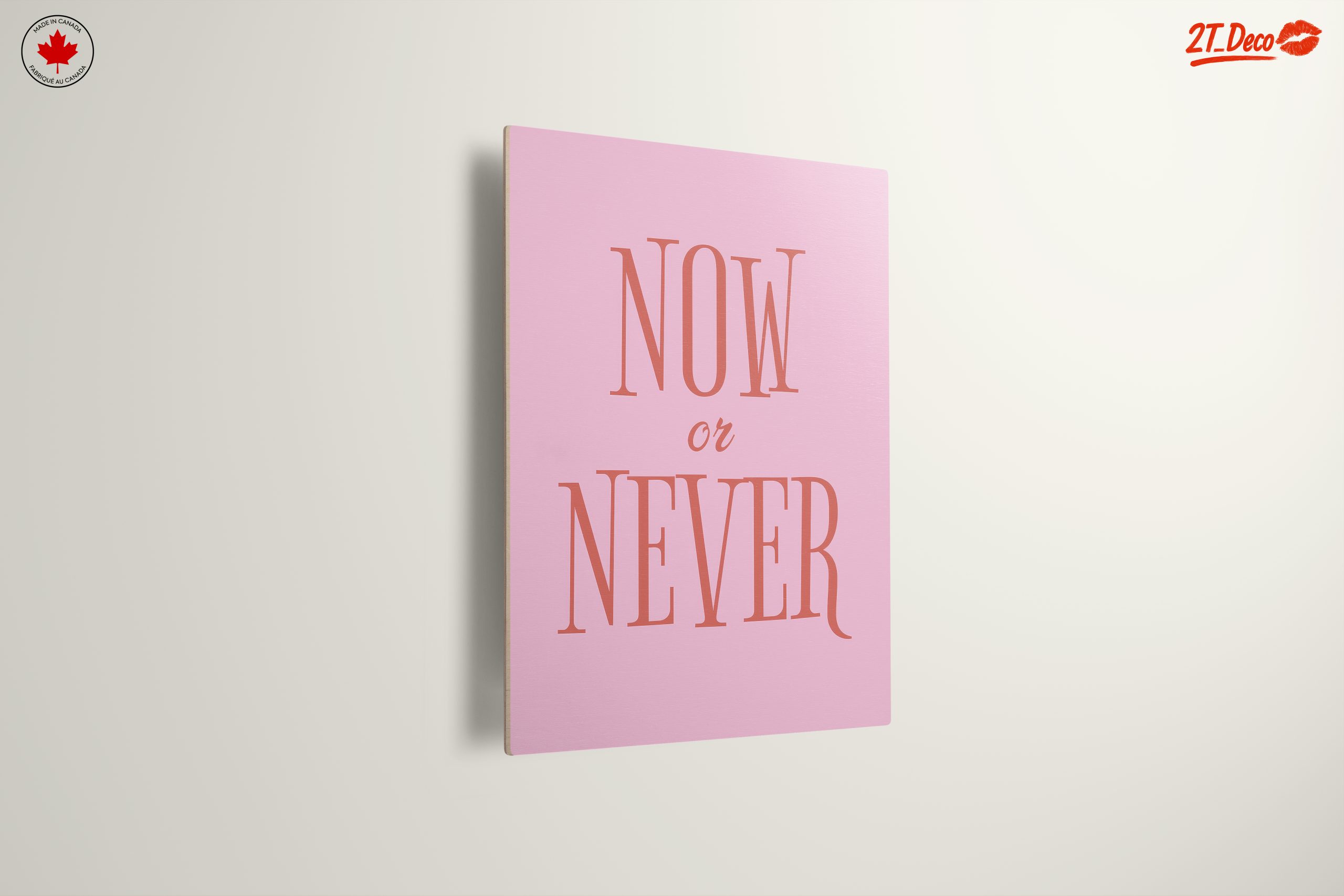 Now or Never Inspirational Quote Art - Image 13