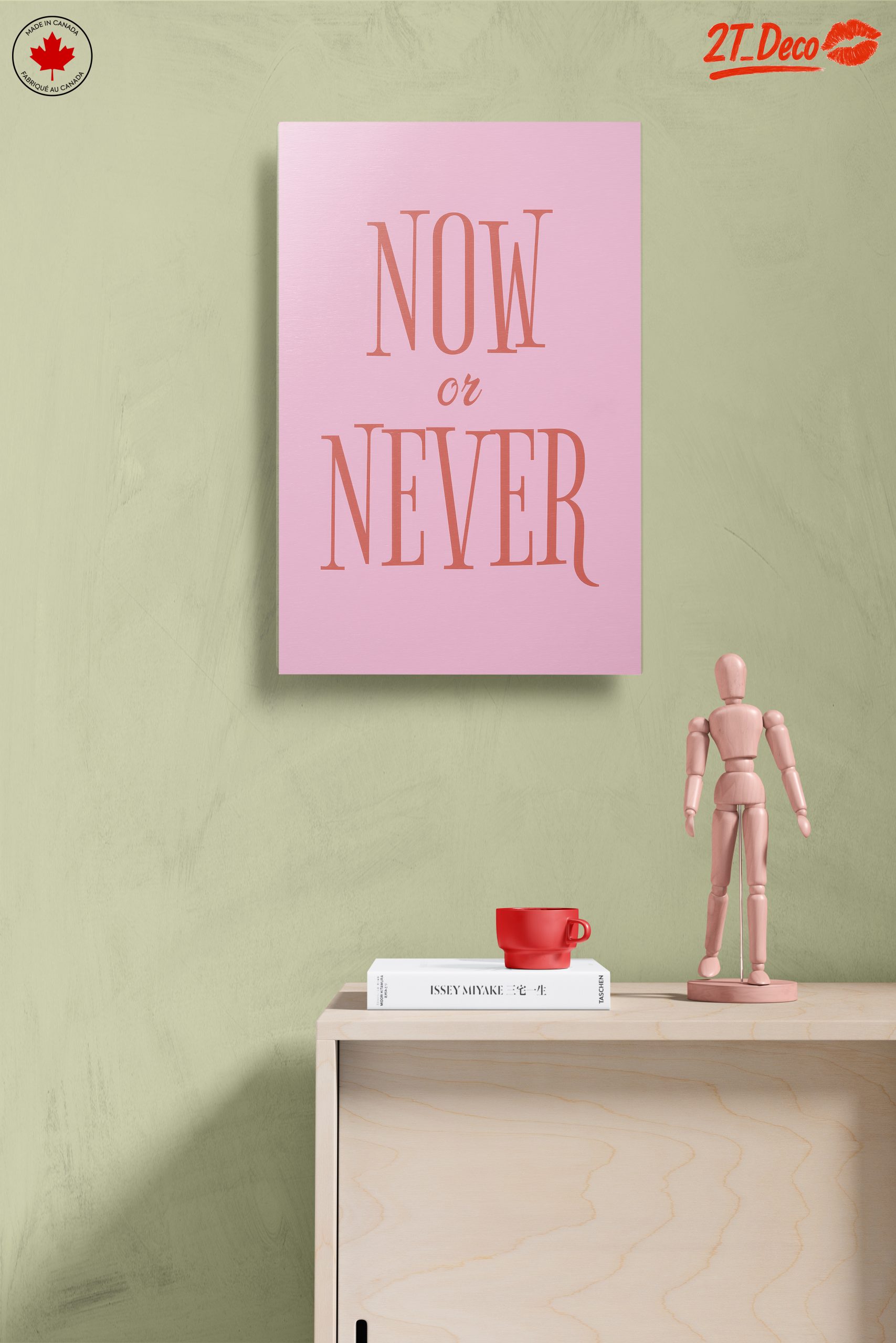 Now or Never Inspirational Quote Art - Image 14