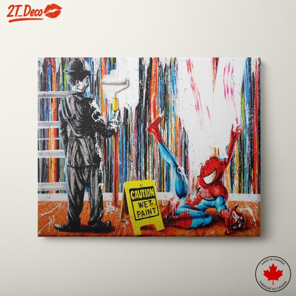 Spiderman in Colorful Stylized Art