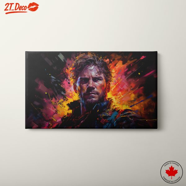 Dynamic Character Illustration with Bold Colors
