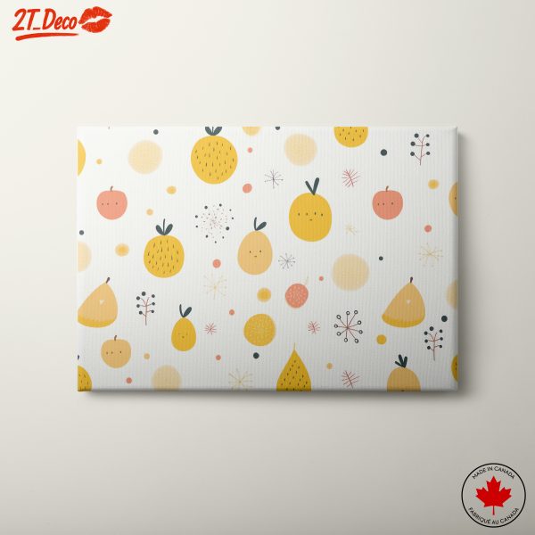 Whimsical Fruit Illustration for Cheerful Decor