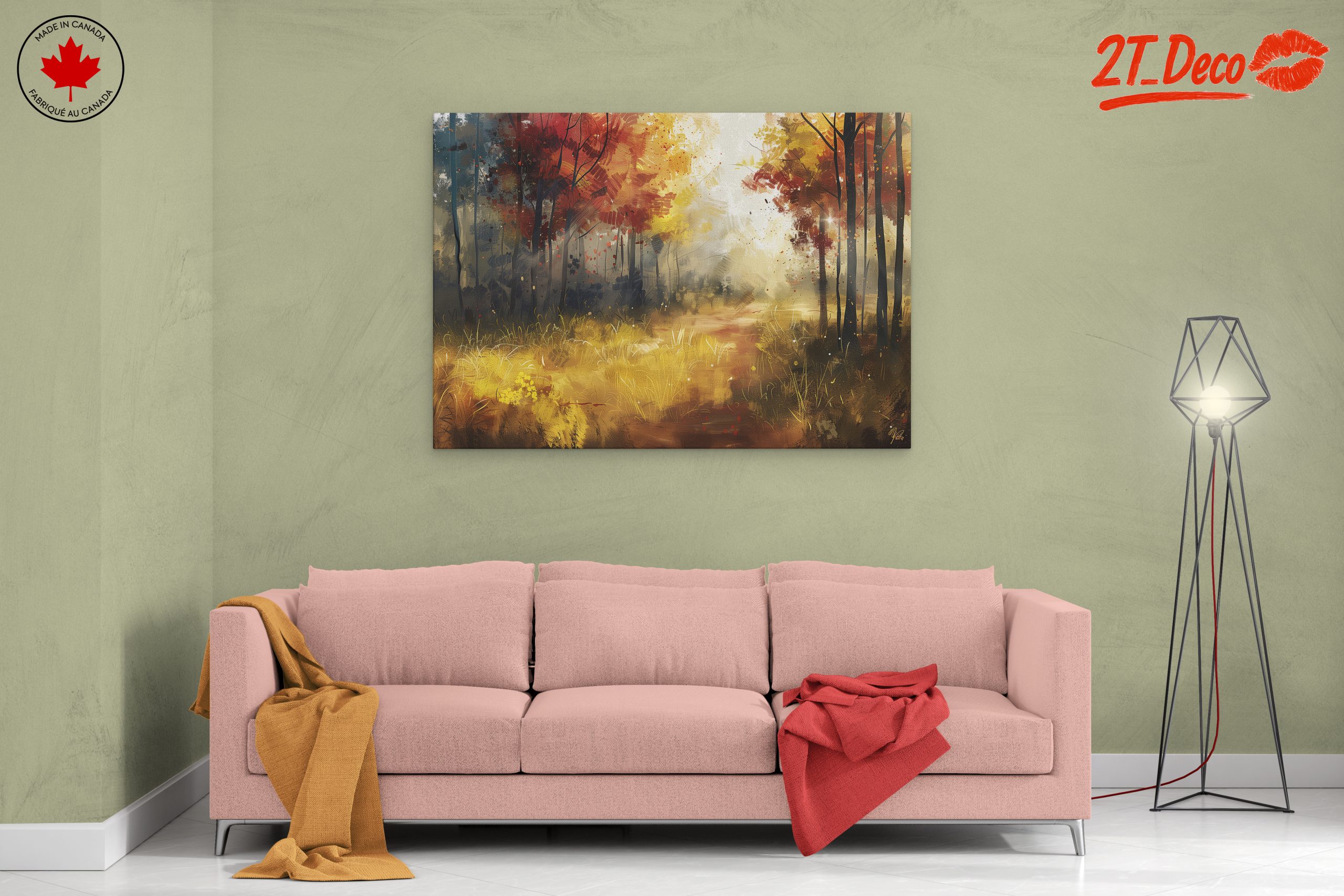 Tranquil Abstract Autumn Landscape - Image 2