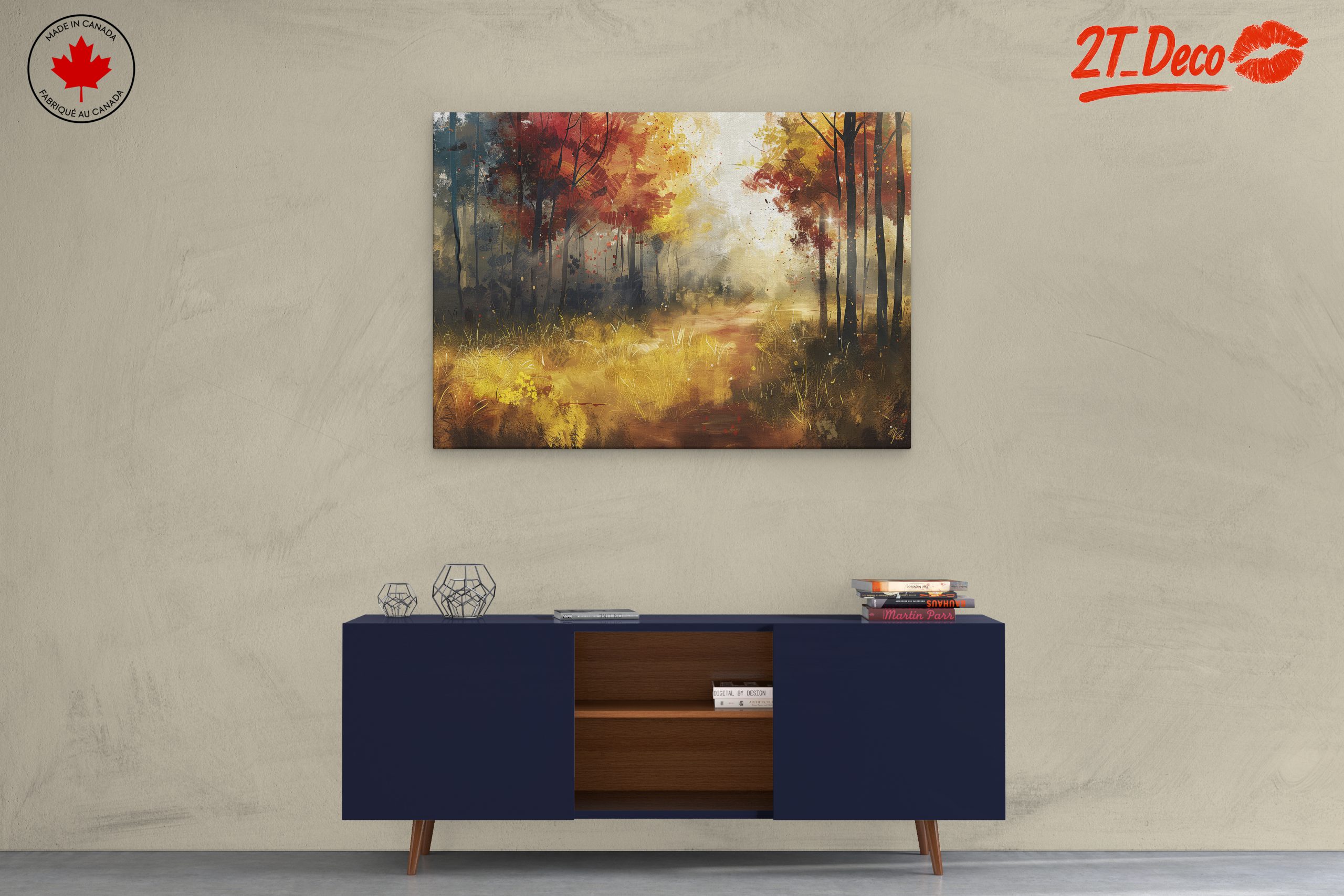 Tranquil Abstract Autumn Landscape - Image 3