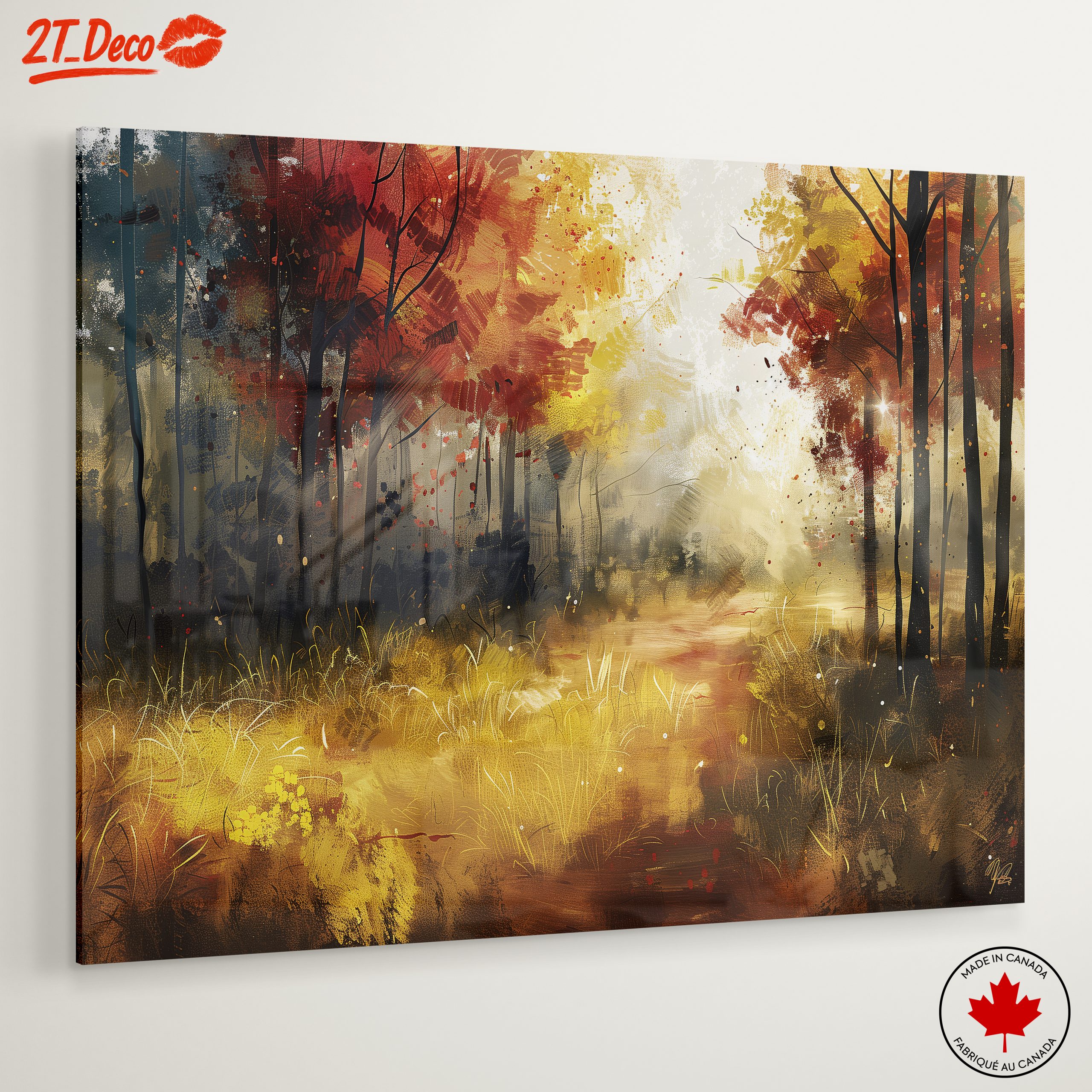 Tranquil Abstract Autumn Landscape - Image 6